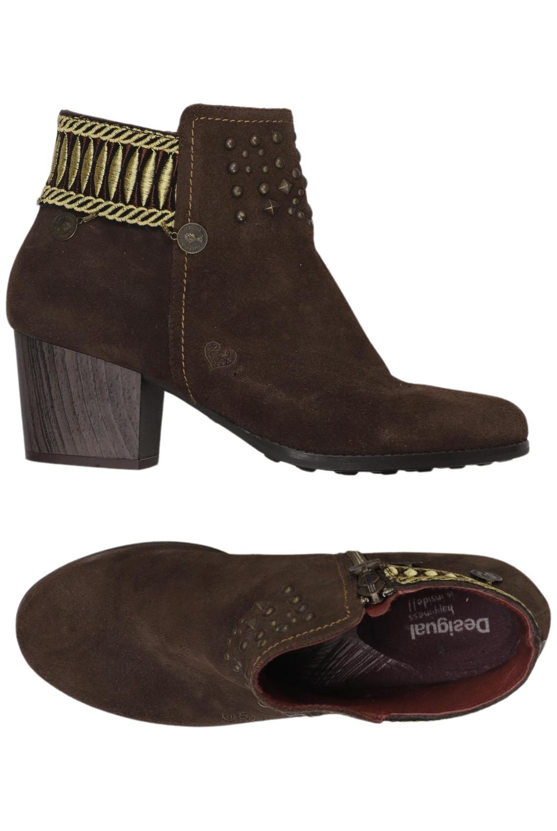 

Desigual Damen Stiefelette, braun, Gr. 38