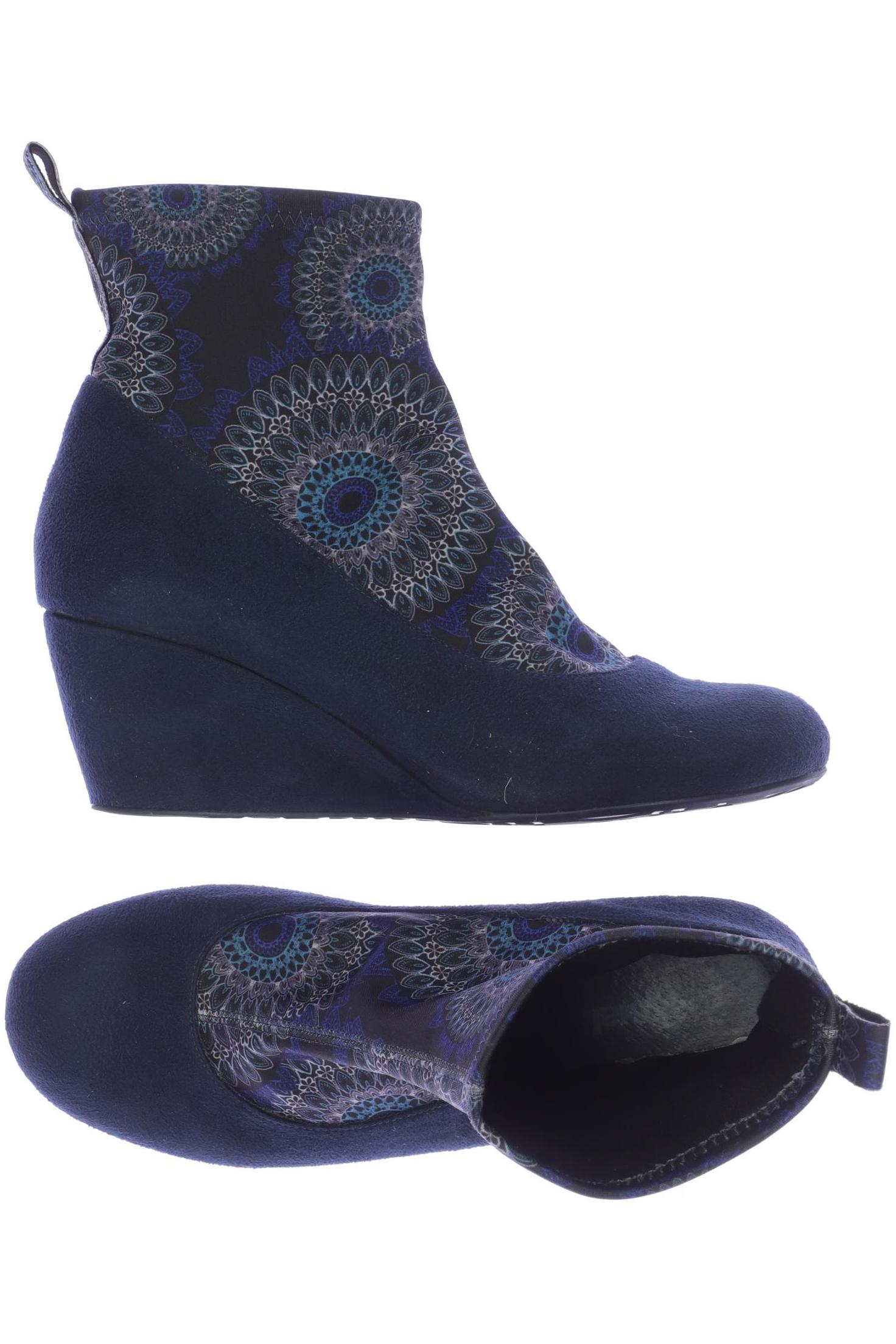 

Desigual Damen Stiefelette, marineblau