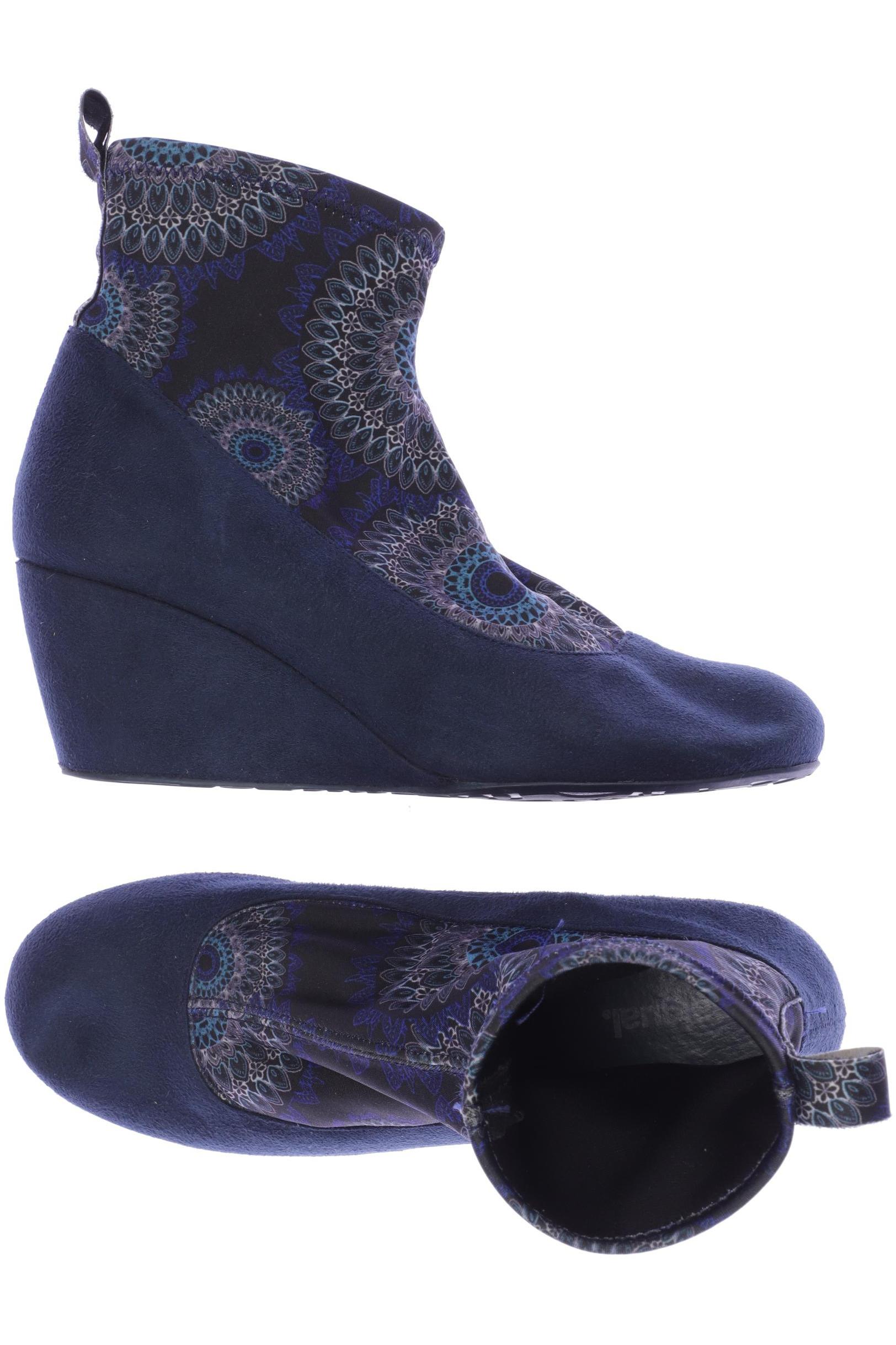 

Desigual Damen Stiefelette, marineblau, Gr. 38