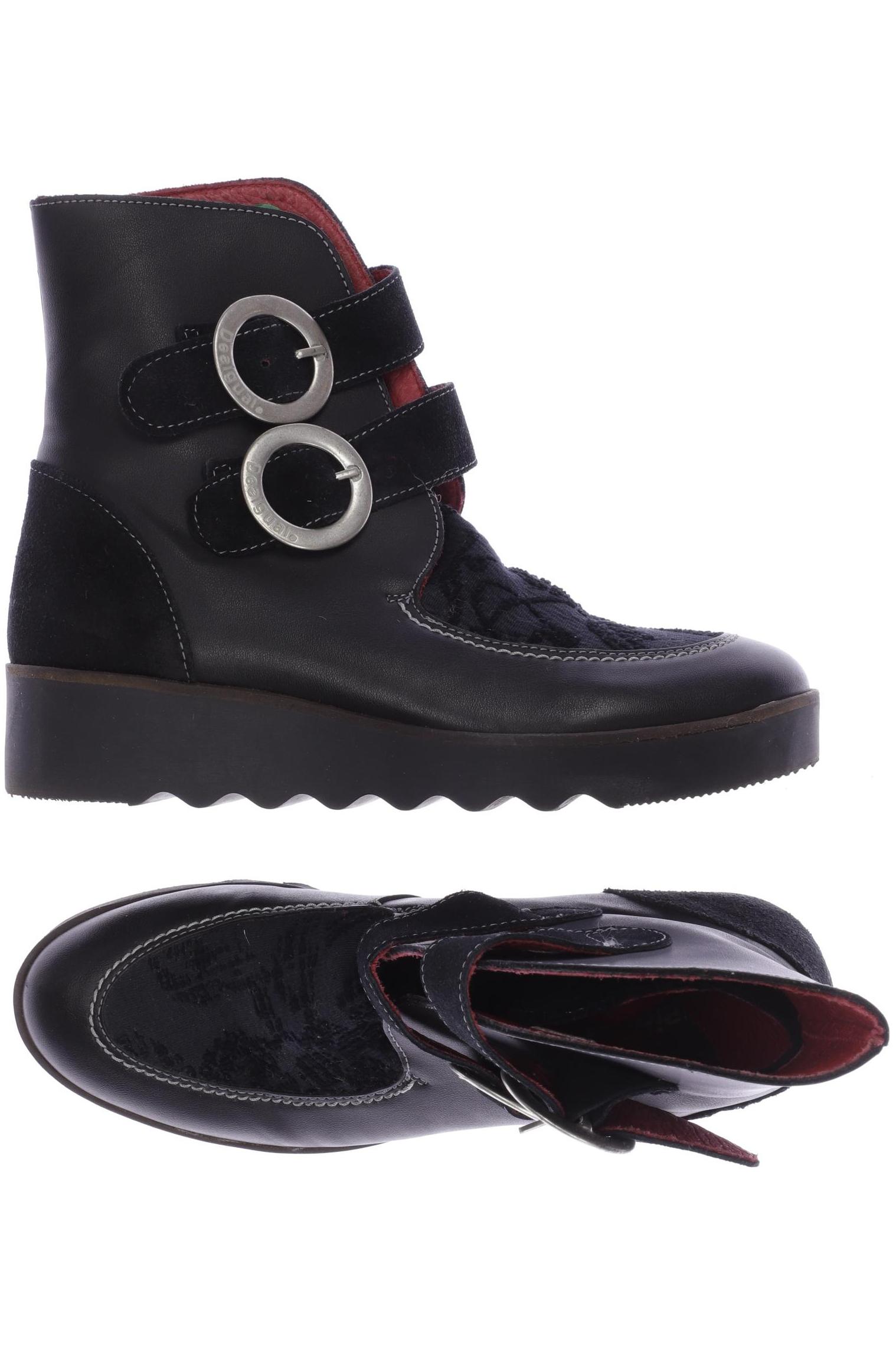 

Desigual Damen Stiefelette, schwarz