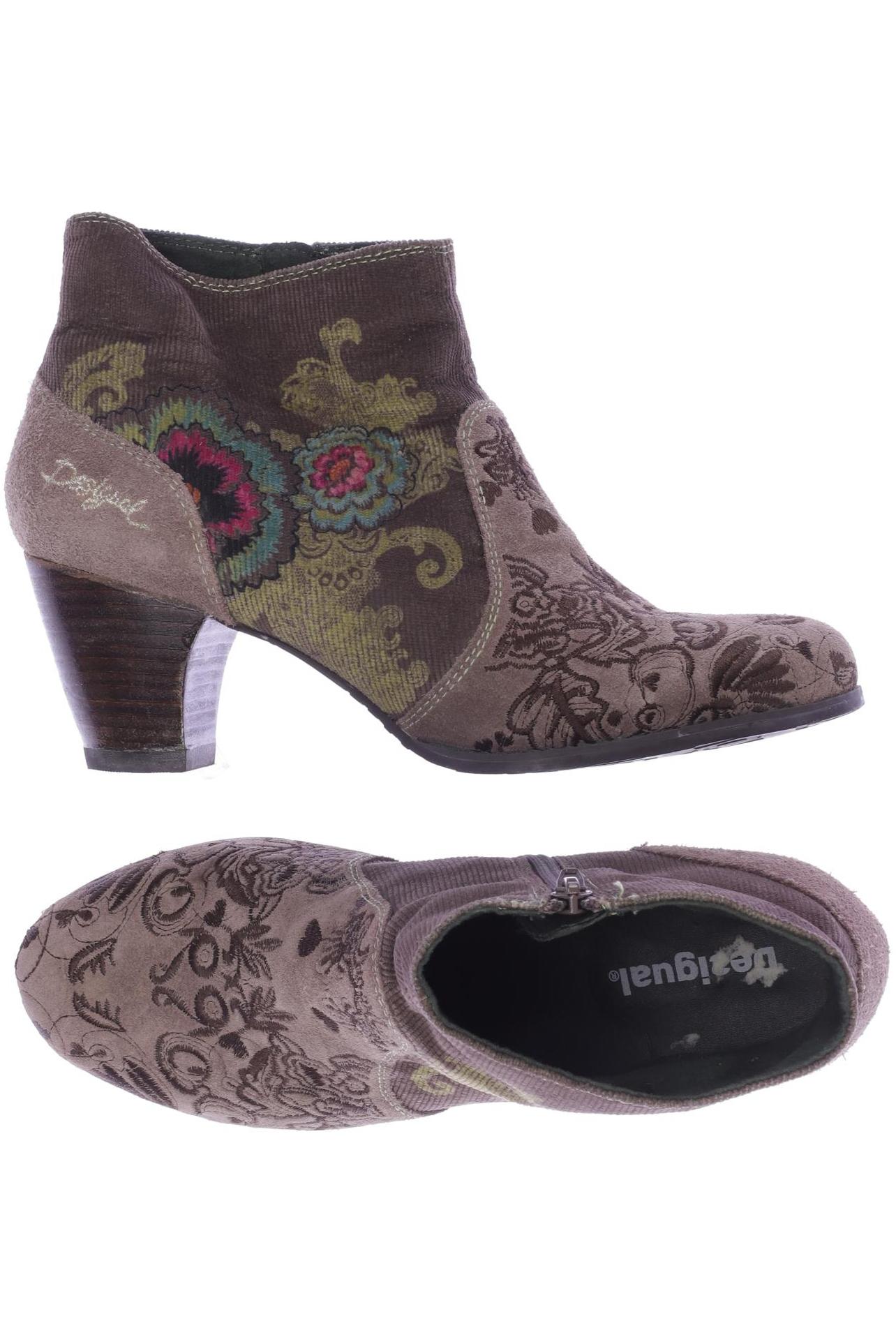 

Desigual Damen Stiefelette, braun, Gr. 40