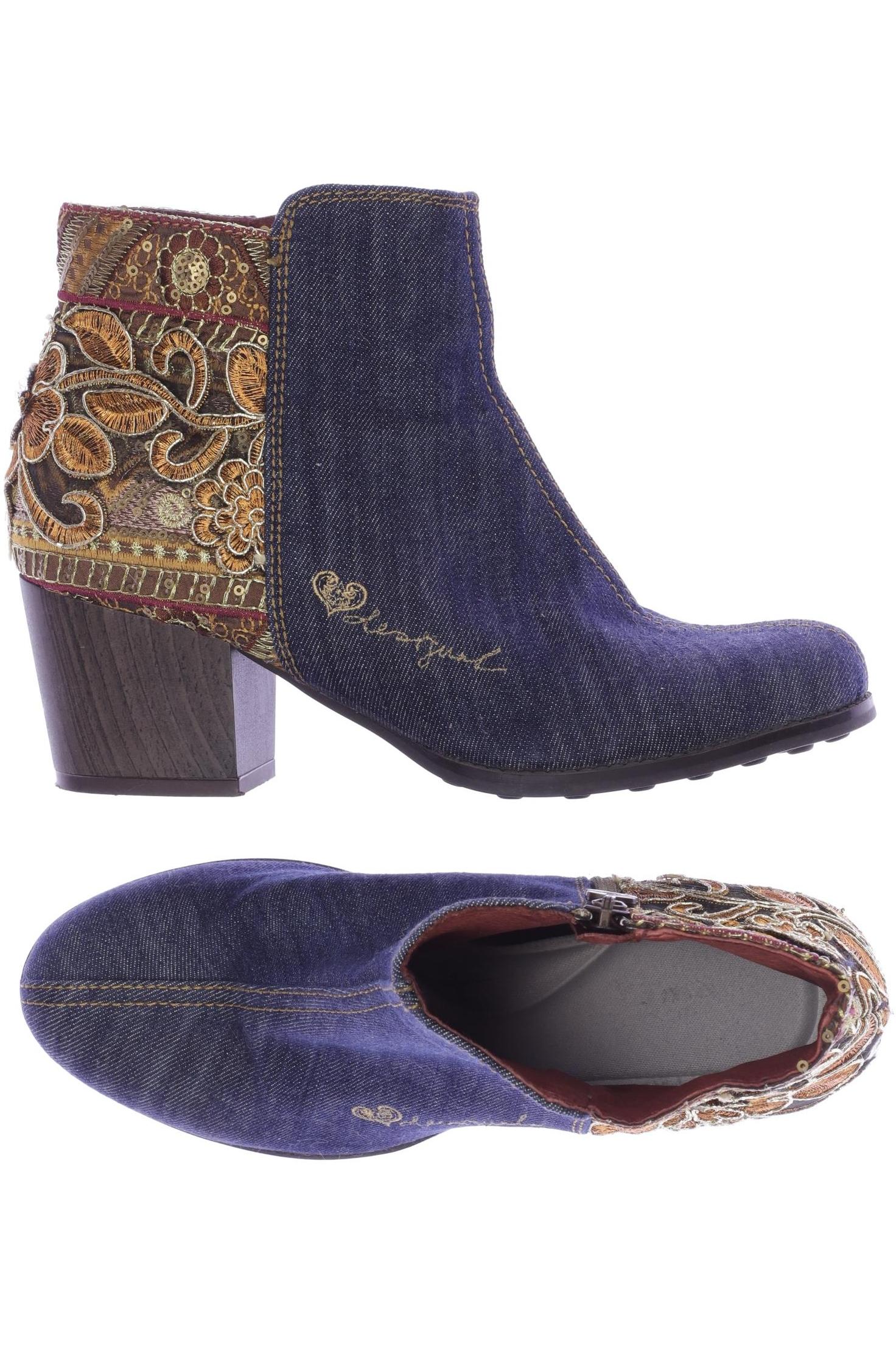 

Desigual Damen Stiefelette, blau, Gr. 38