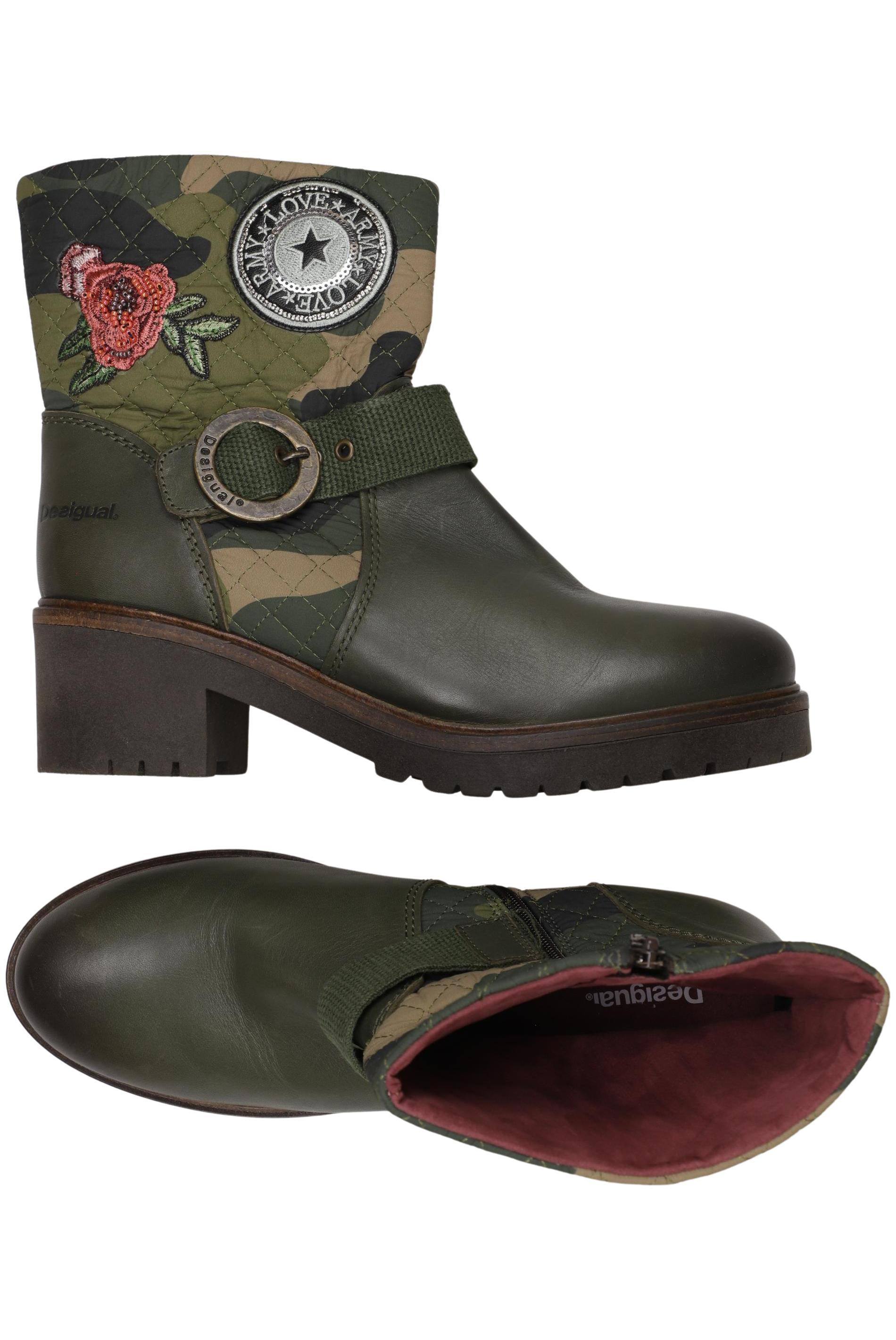

Desigual Damen Stiefelette, grün, Gr. 41