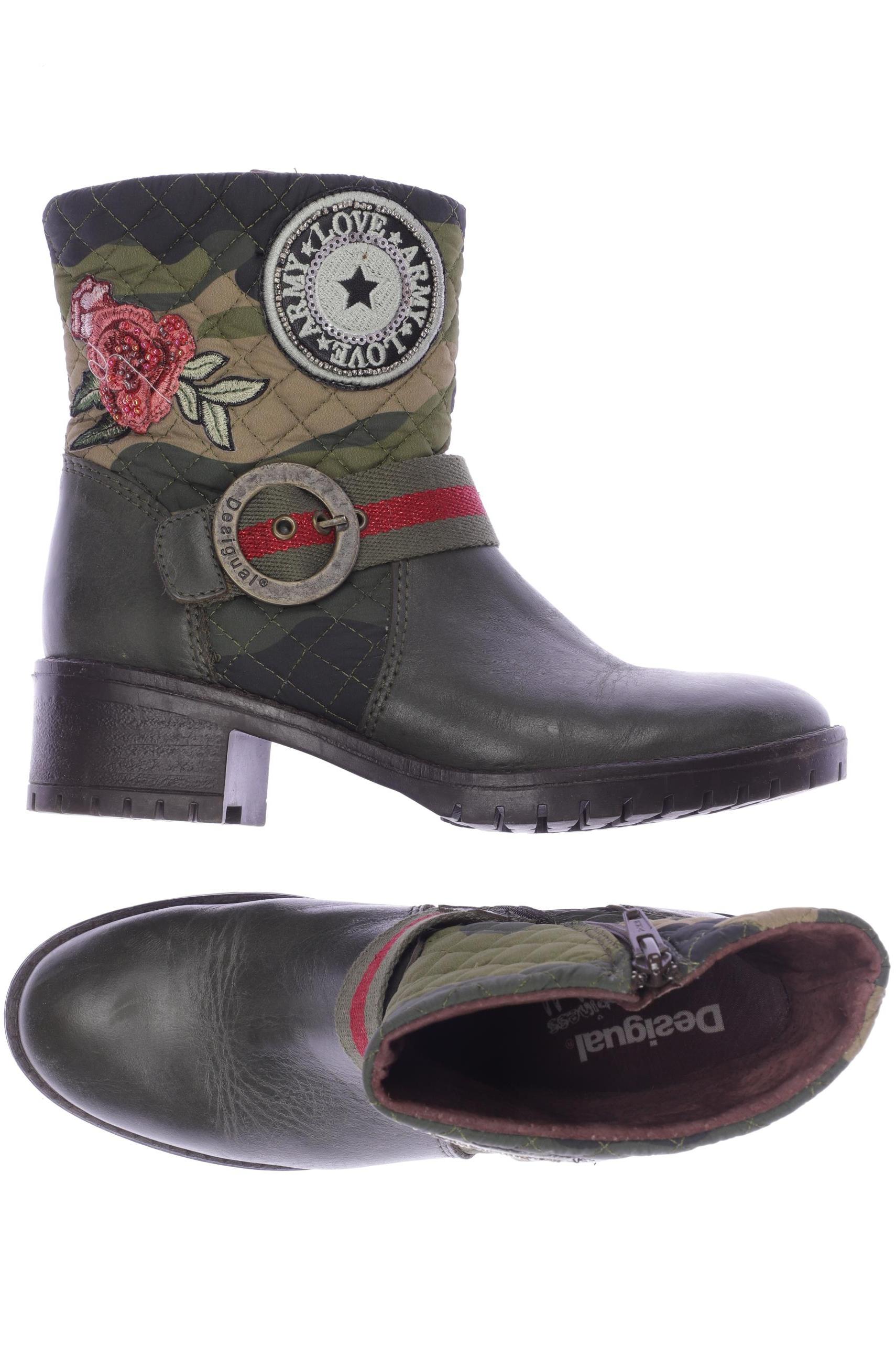 

Desigual Damen Stiefelette, grün, Gr. 38