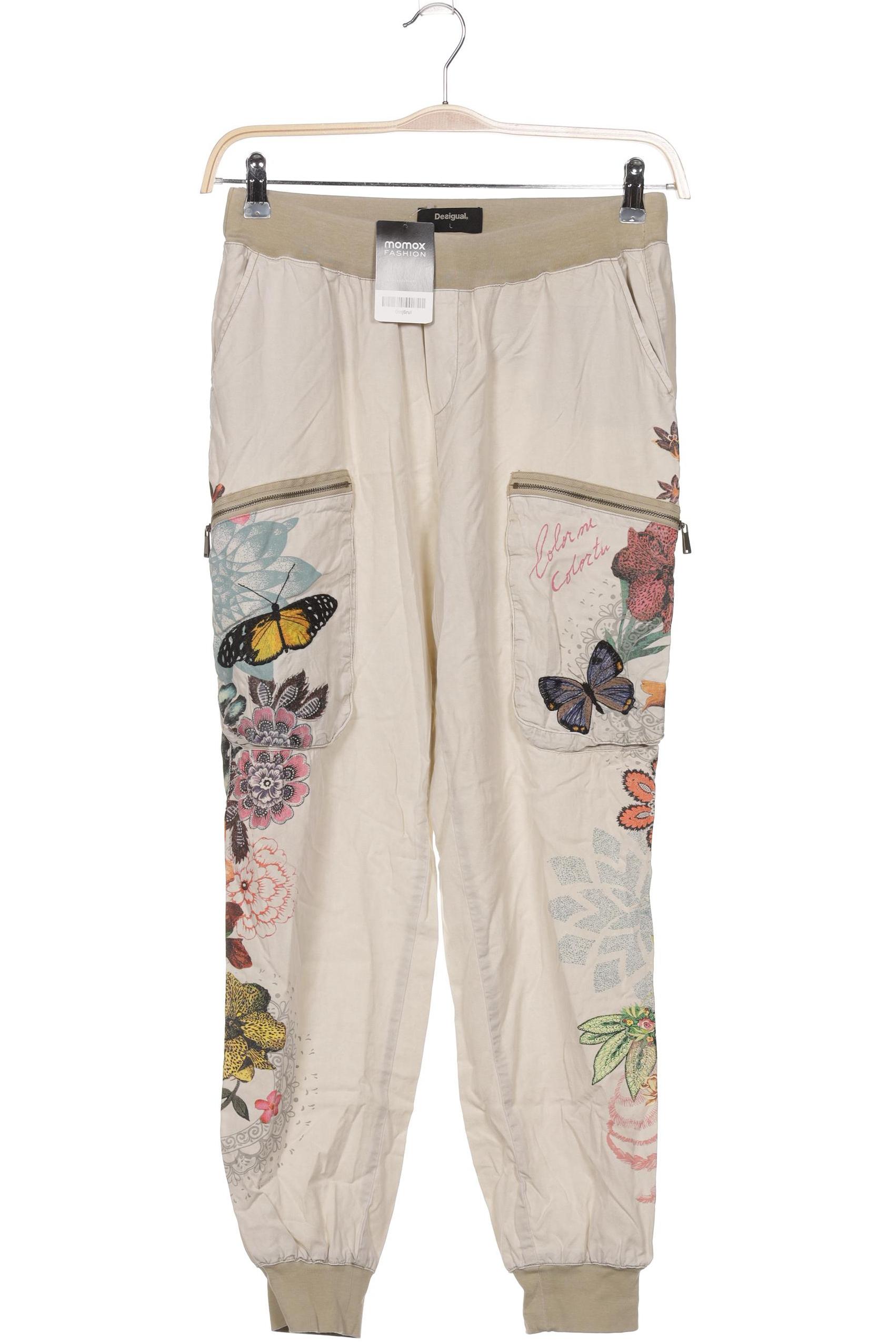 

Desigual Damen Stoffhose, beige, Gr. 0