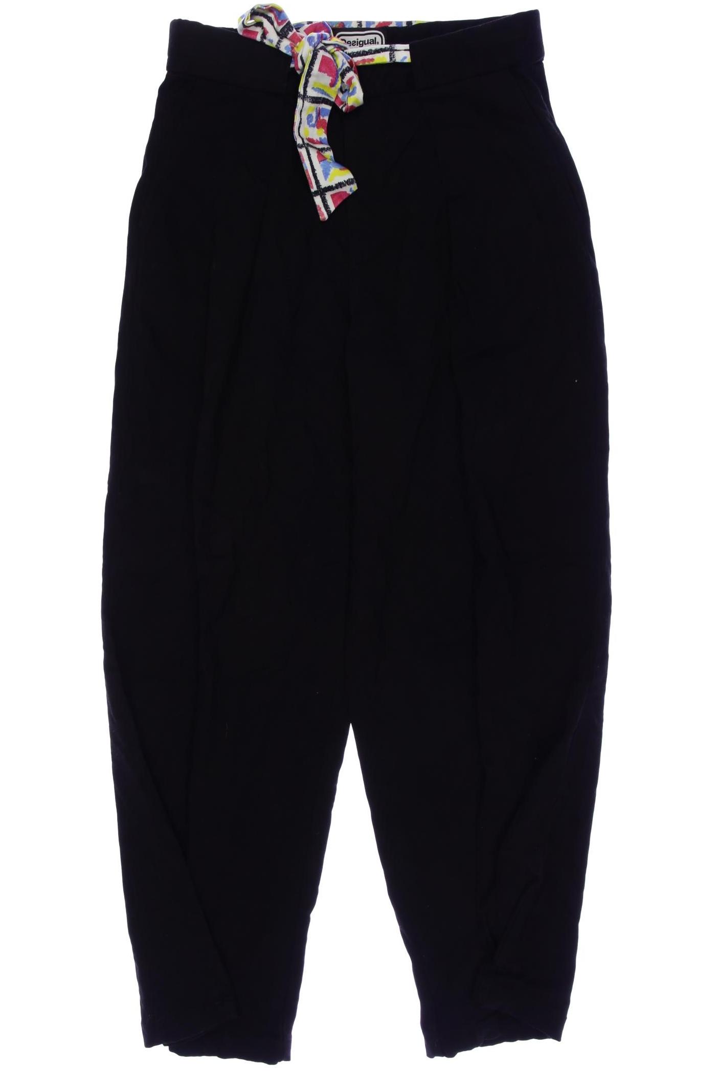 

Desigual Damen Stoffhose, schwarz, Gr. 0