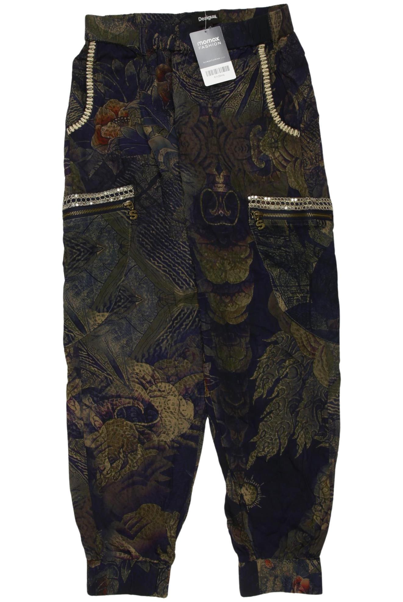 

Desigual Damen Stoffhose, marineblau, Gr. 0