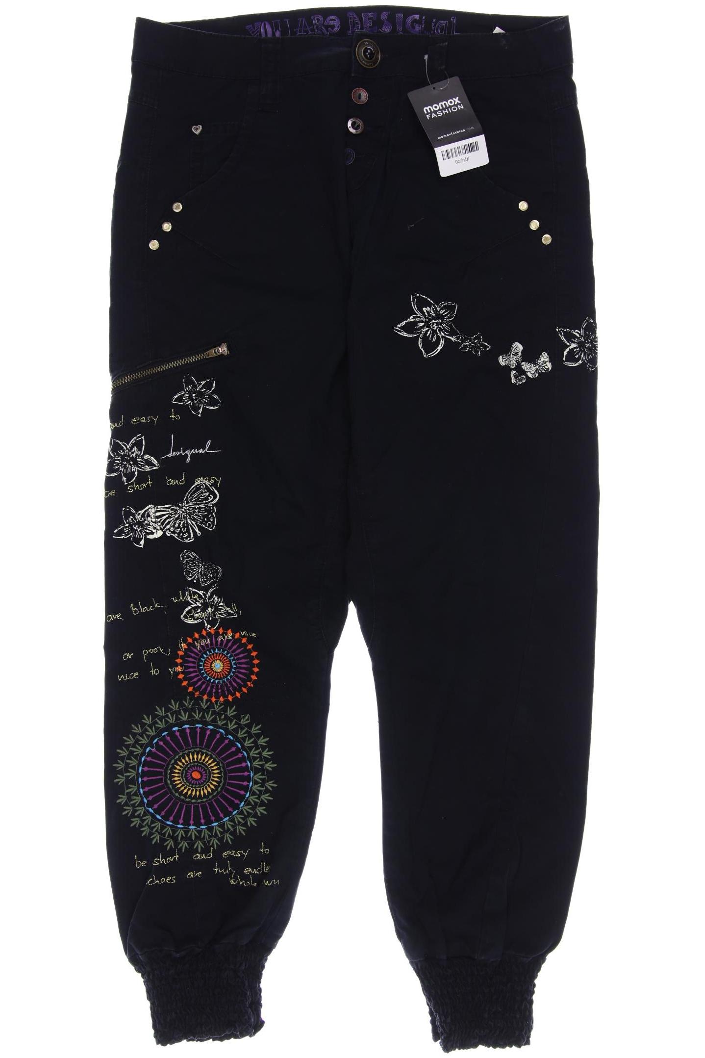

Desigual Damen Stoffhose, schwarz