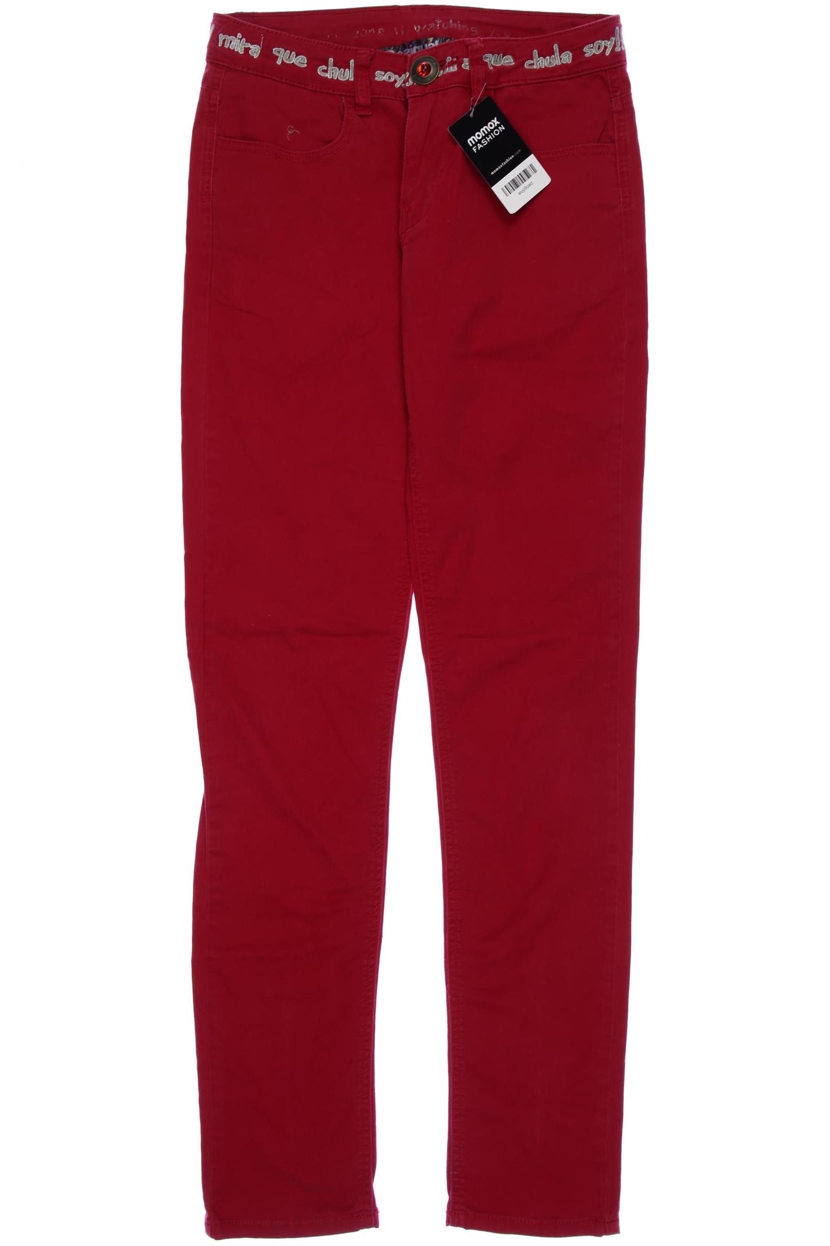 

Desigual Damen Stoffhose, rot, Gr. 26