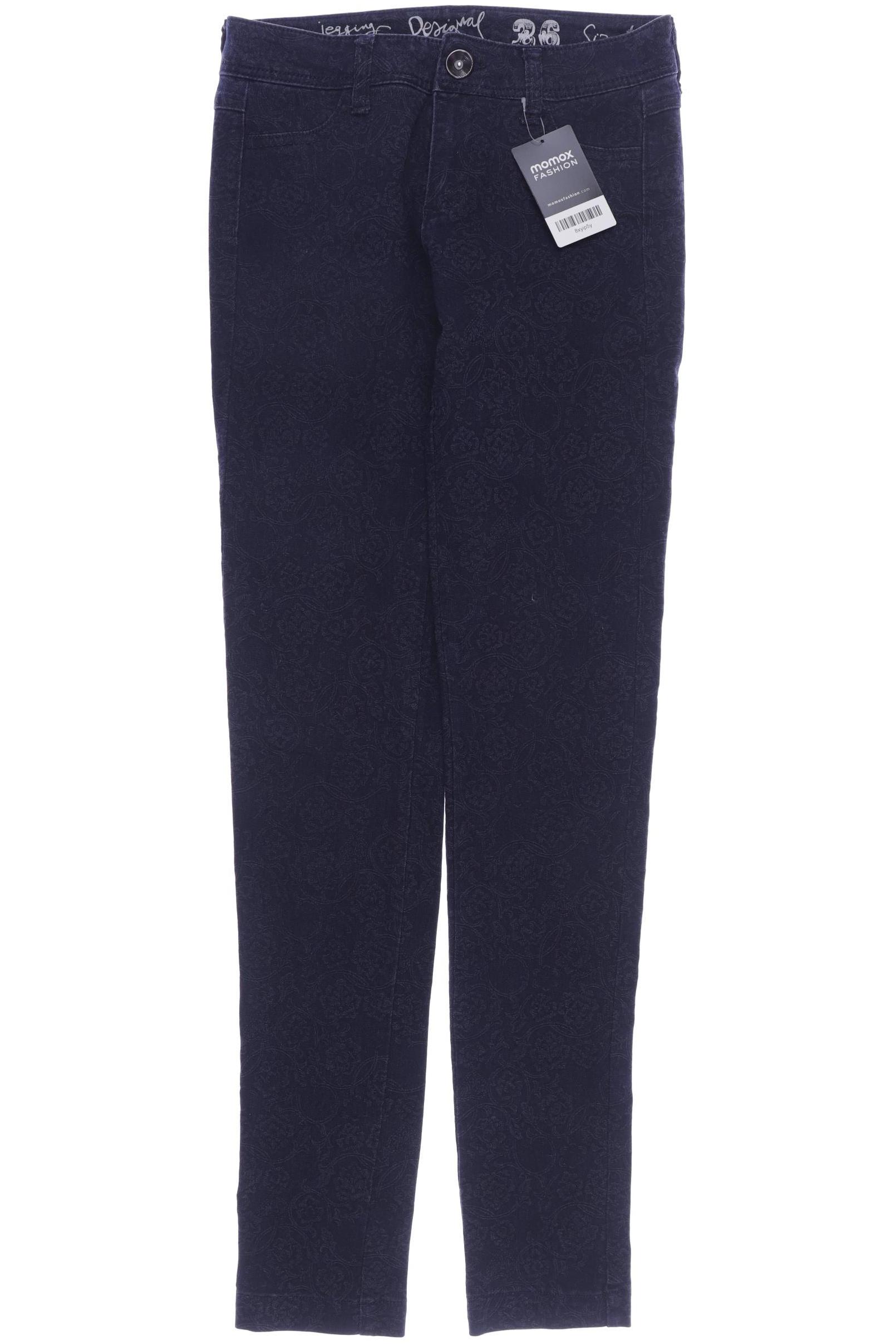 

Desigual Damen Stoffhose, marineblau