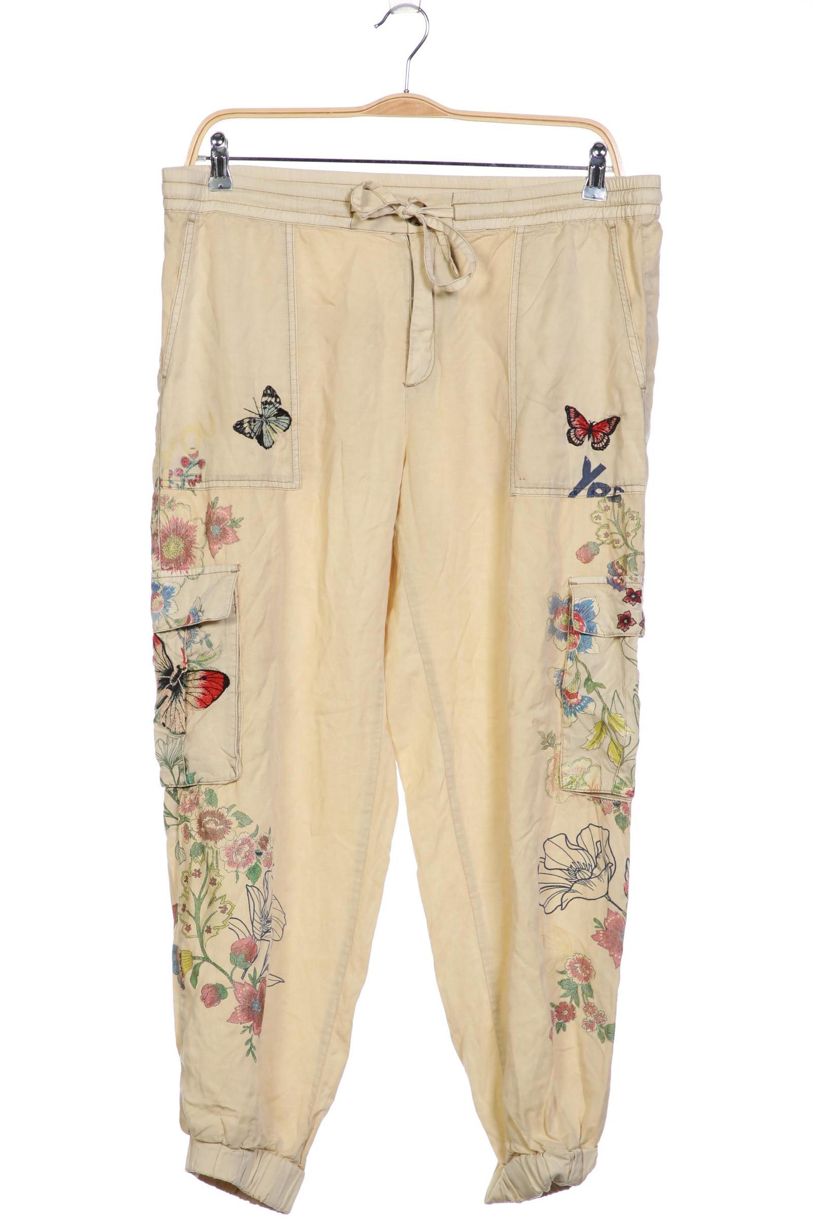 

Desigual Damen Stoffhose, beige, Gr. 0