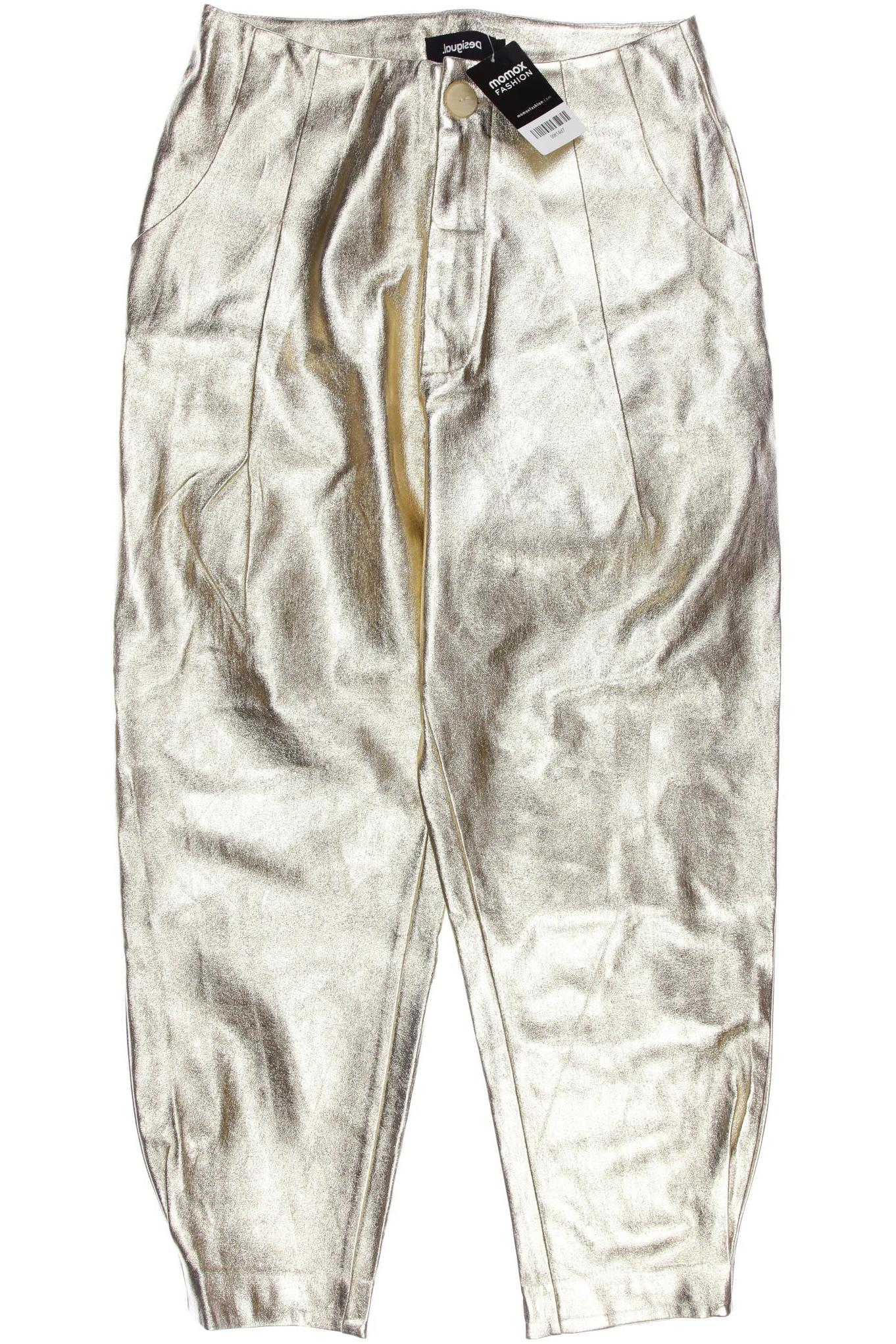 

Desigual Damen Stoffhose, gold, Gr. 0