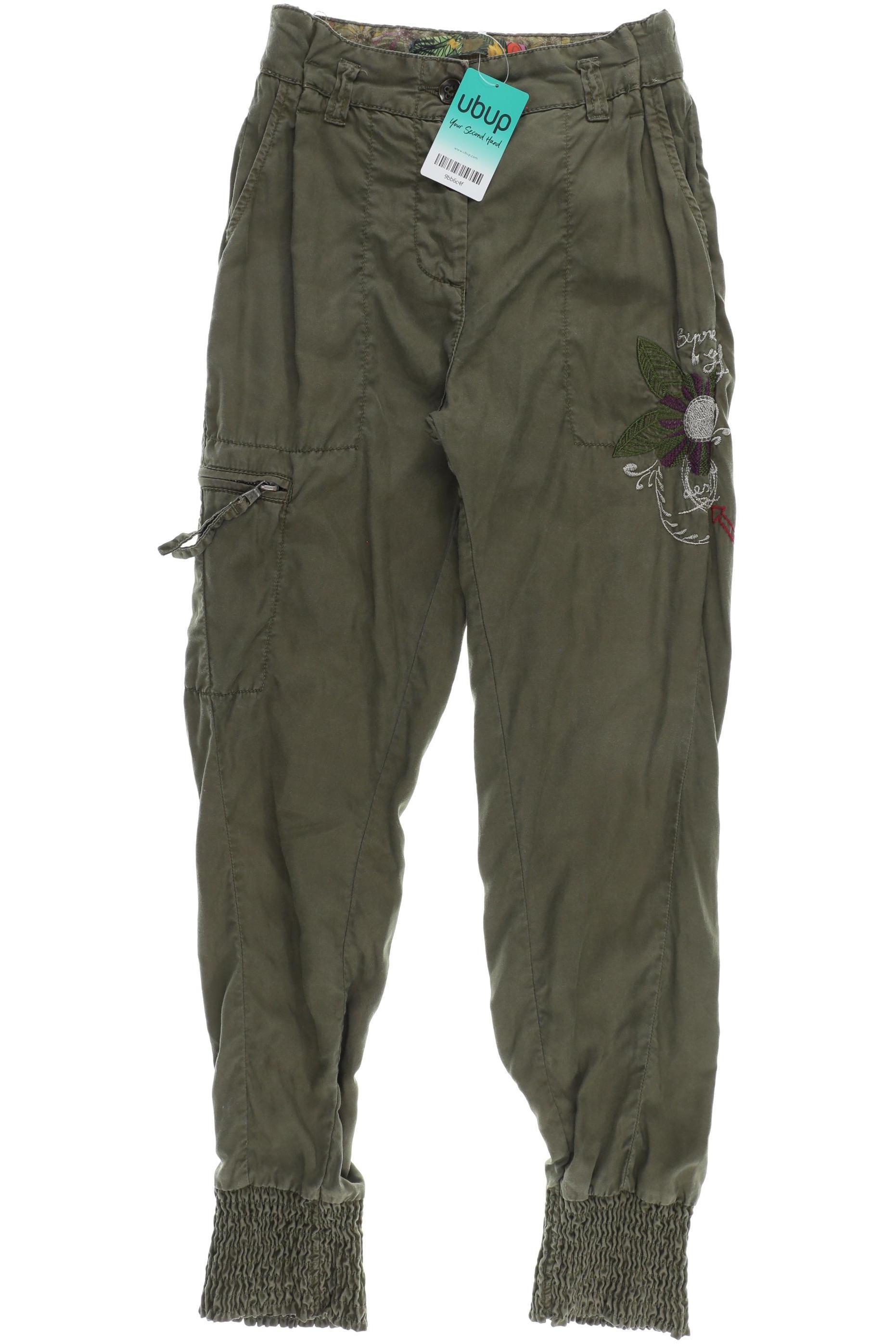 

Desigual Damen Stoffhose, grün, Gr. 26