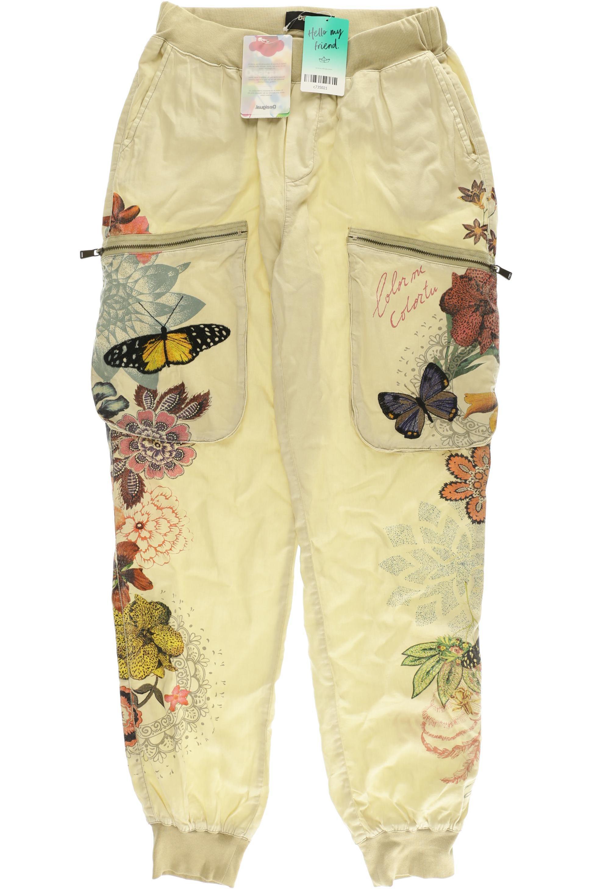 

Desigual Damen Stoffhose, beige, Gr.