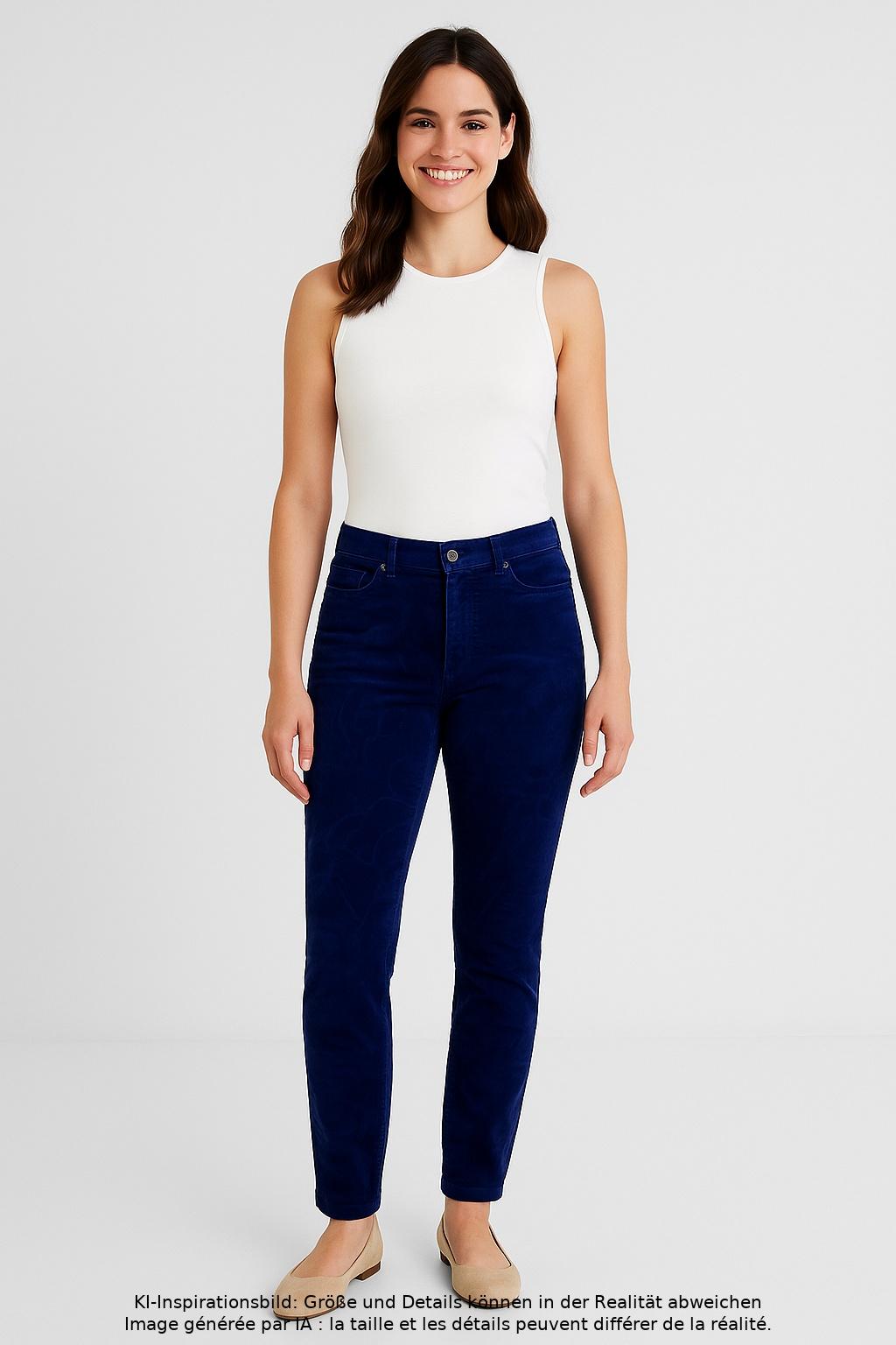 

Desigual Damen Stoffhose, marineblau, Gr. 36