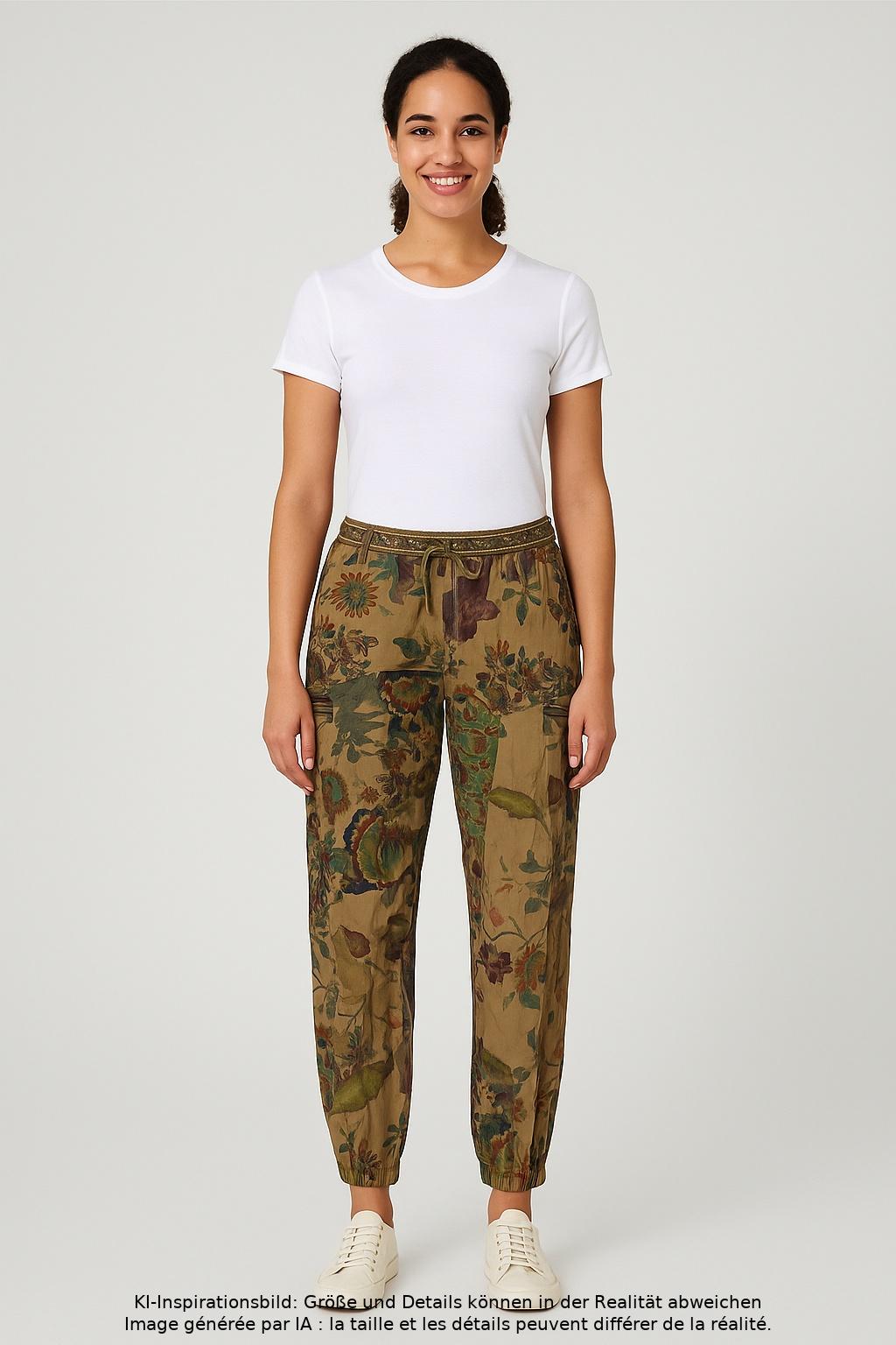 

Desigual Damen Stoffhose, braun, Gr. 0