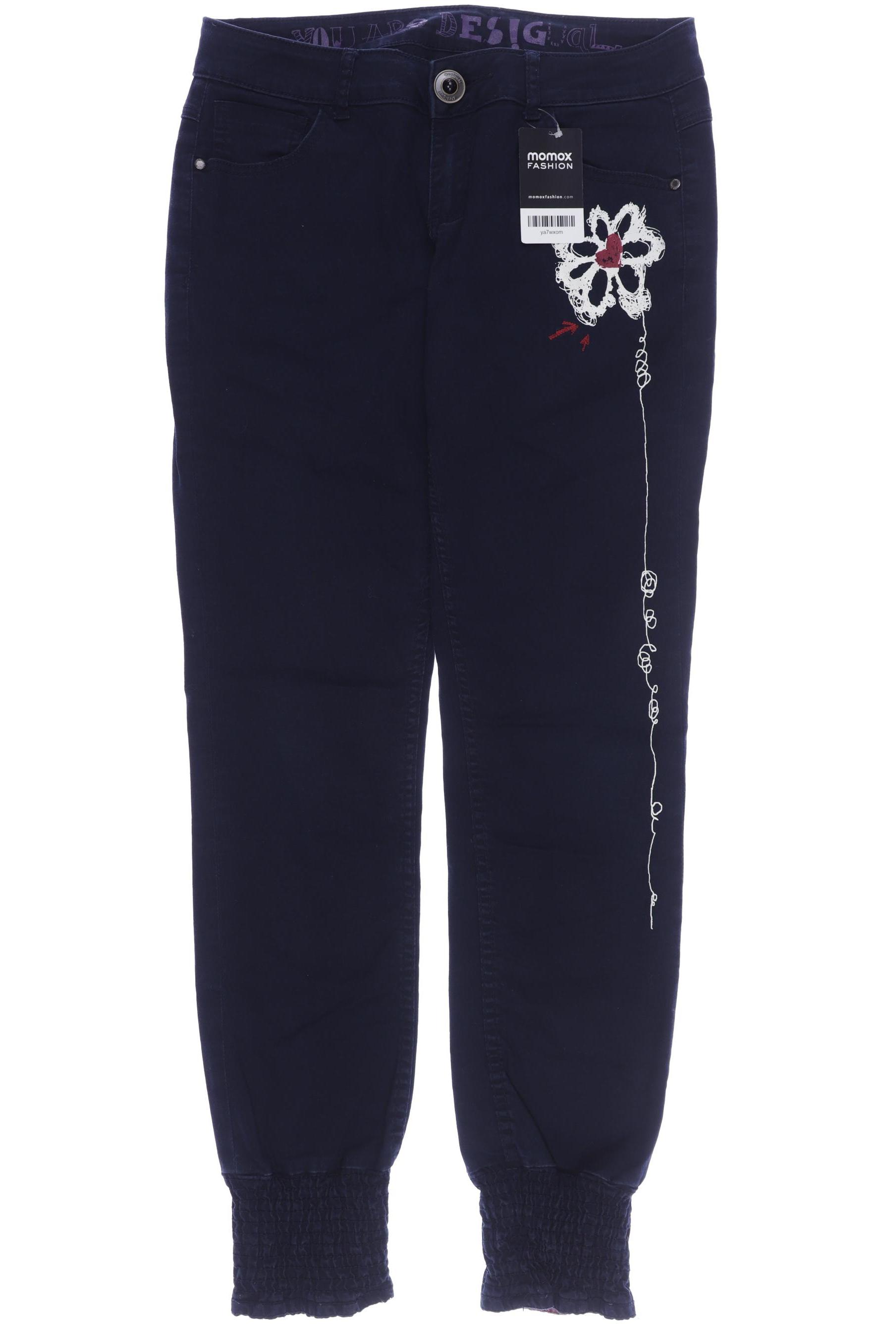 

Desigual Damen Stoffhose, marineblau