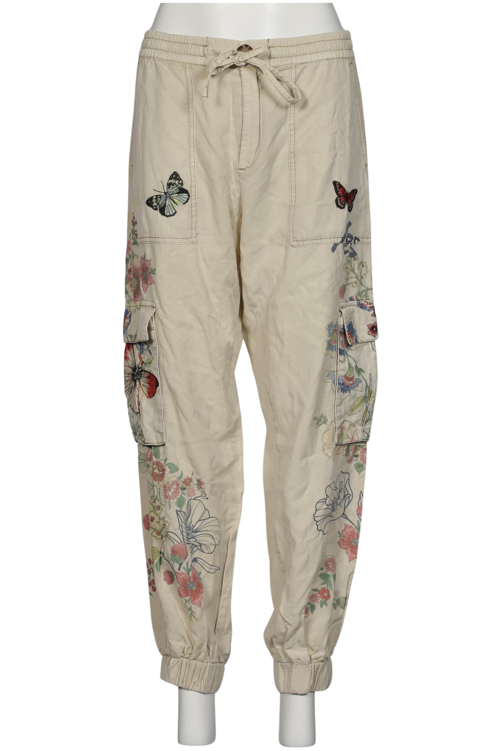 

Desigual Damen Stoffhose, beige, Gr. 0