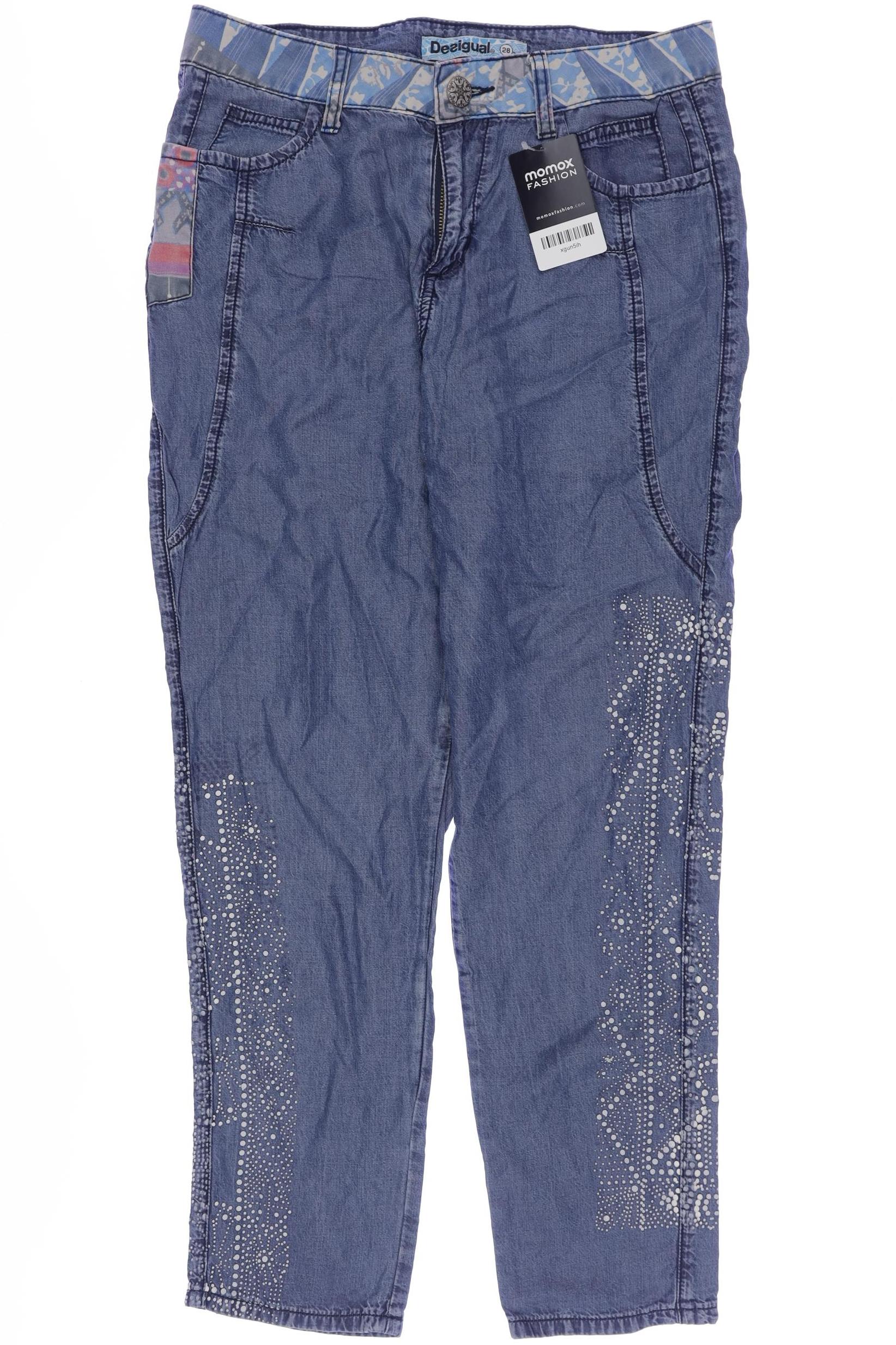 

Desigual Damen Stoffhose, marineblau, Gr. 28