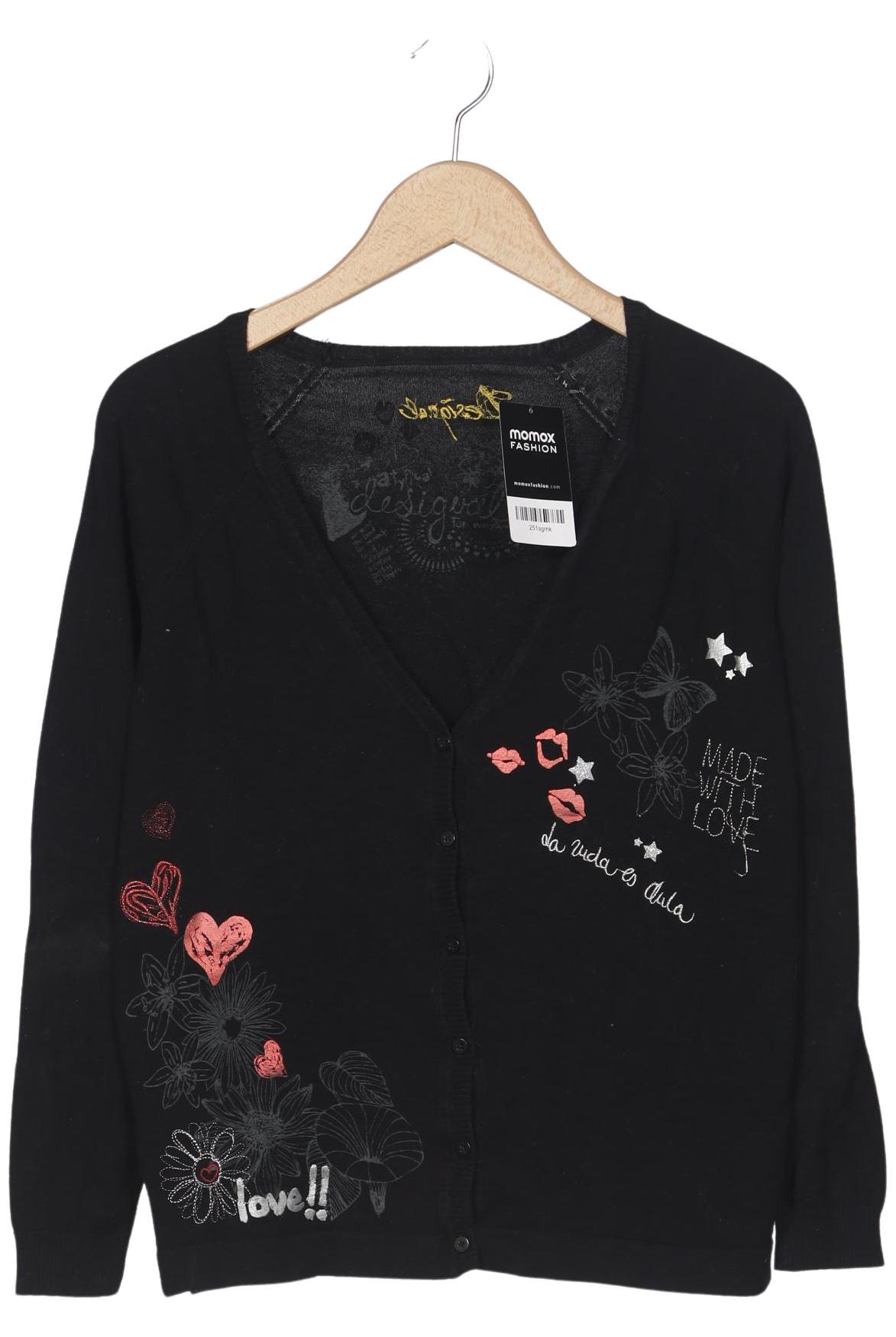 

Desigual Damen Strickjacke, schwarz, Gr. 38