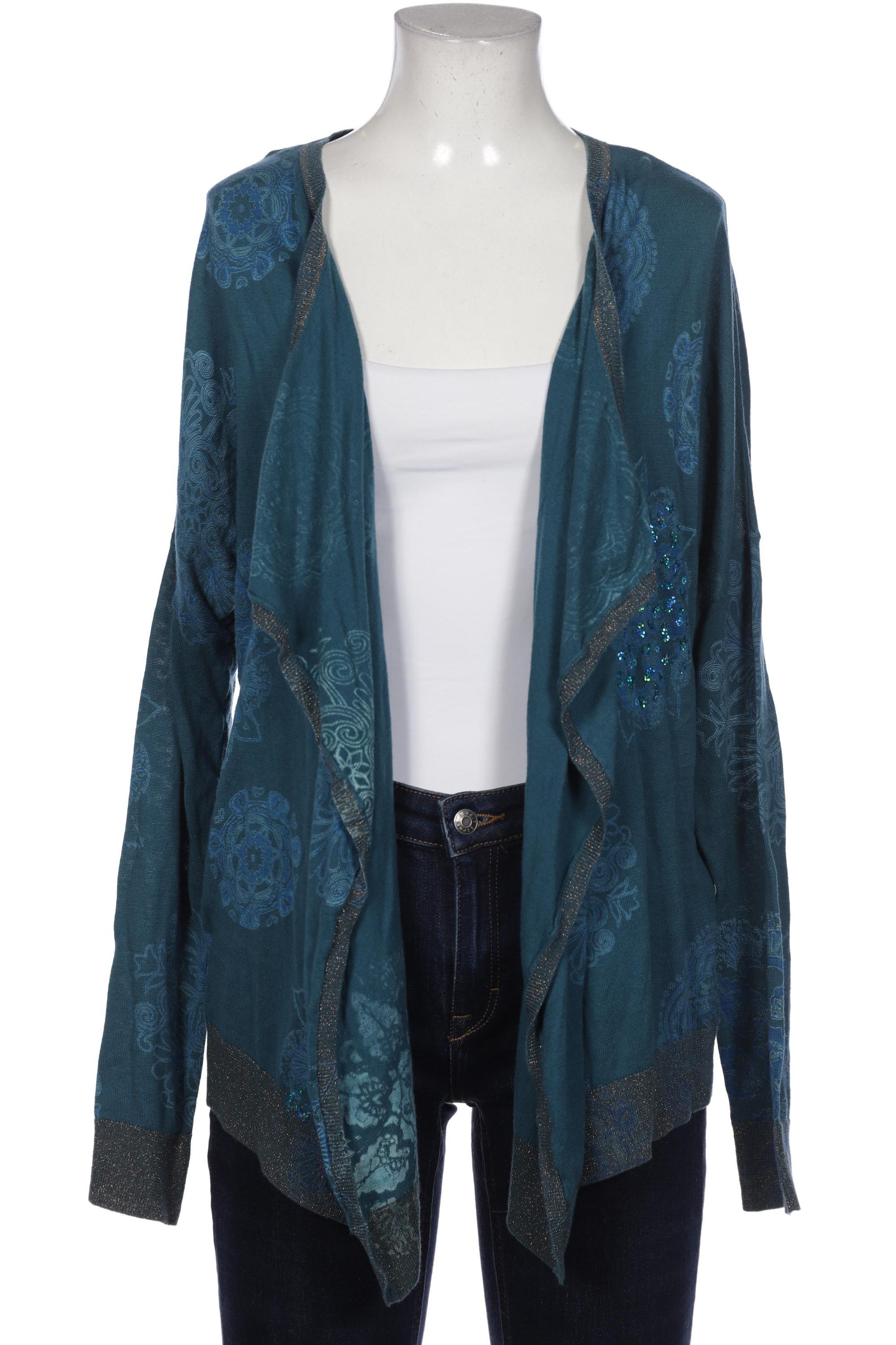 

Desigual Damen Strickjacke, türkis, Gr. 38