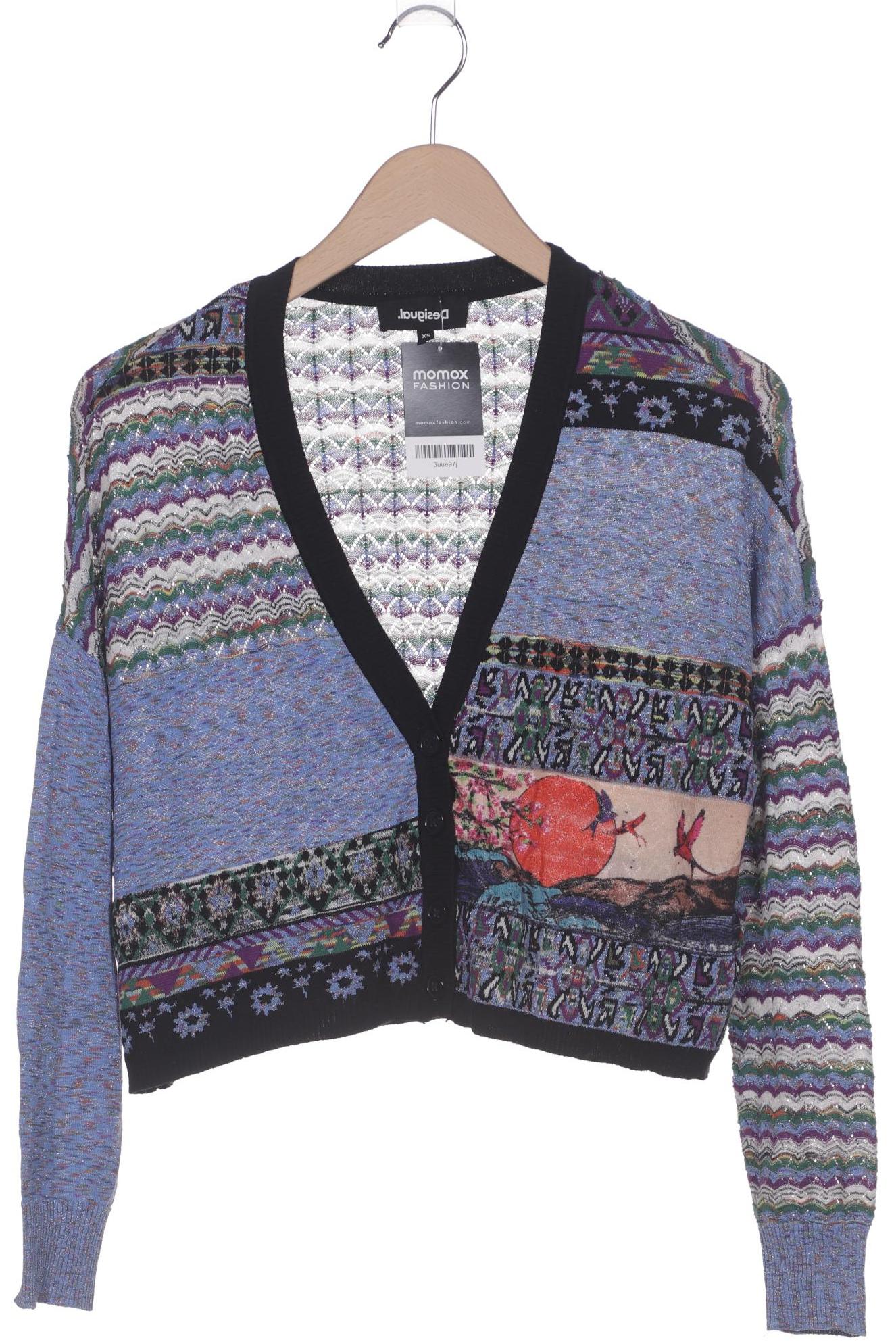 

Desigual Damen Strickjacke, blau, Gr. 34
