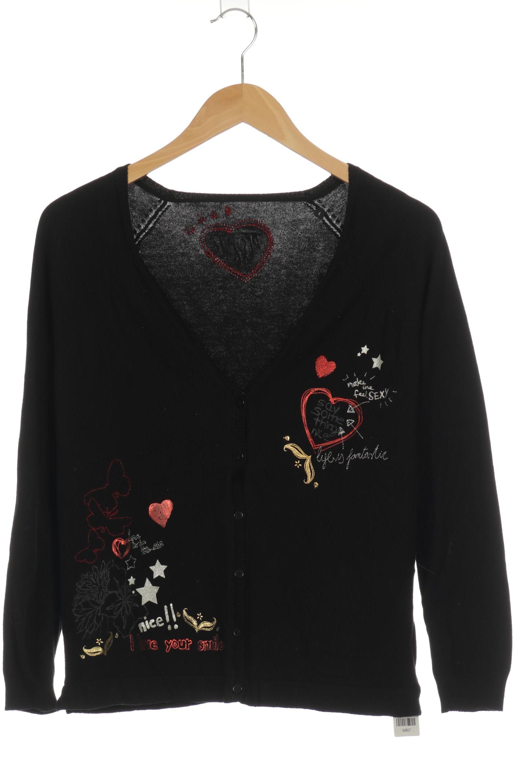 

Desigual Damen Strickjacke, schwarz, Gr.