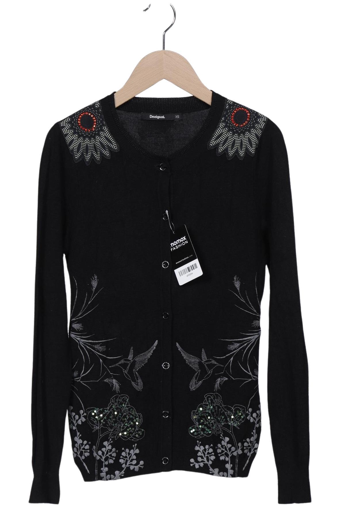 

Desigual Damen Strickjacke, schwarz, Gr. 34