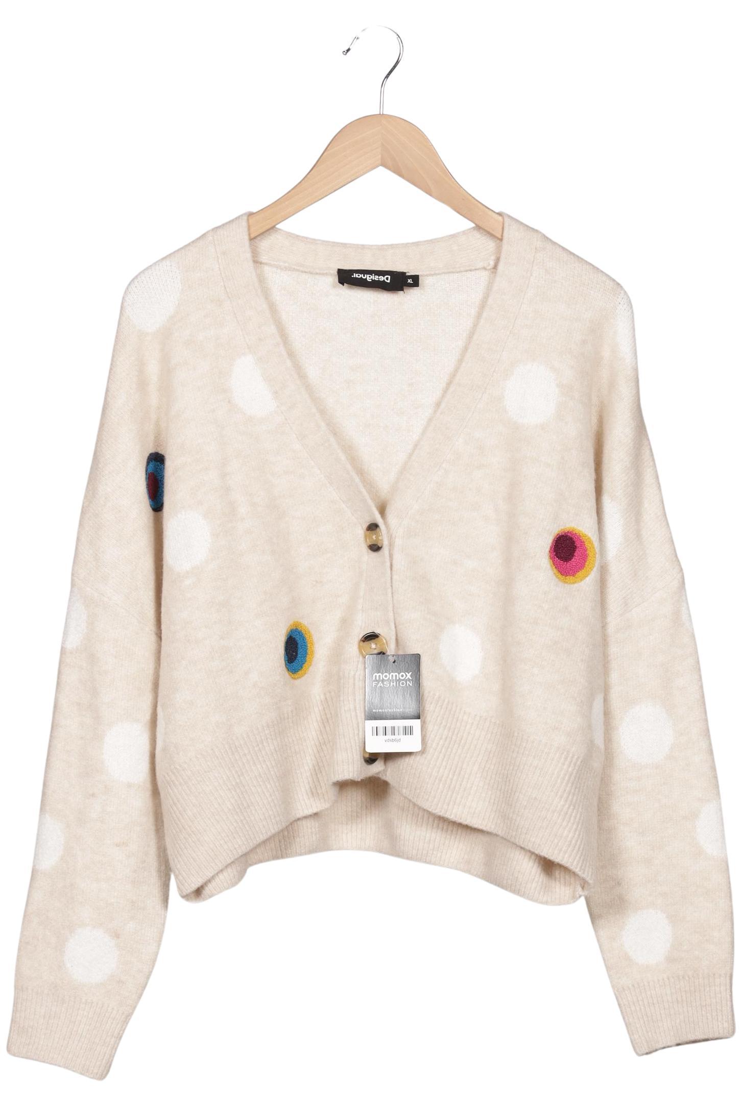 

Desigual Damen Strickjacke, beige, Gr. 44