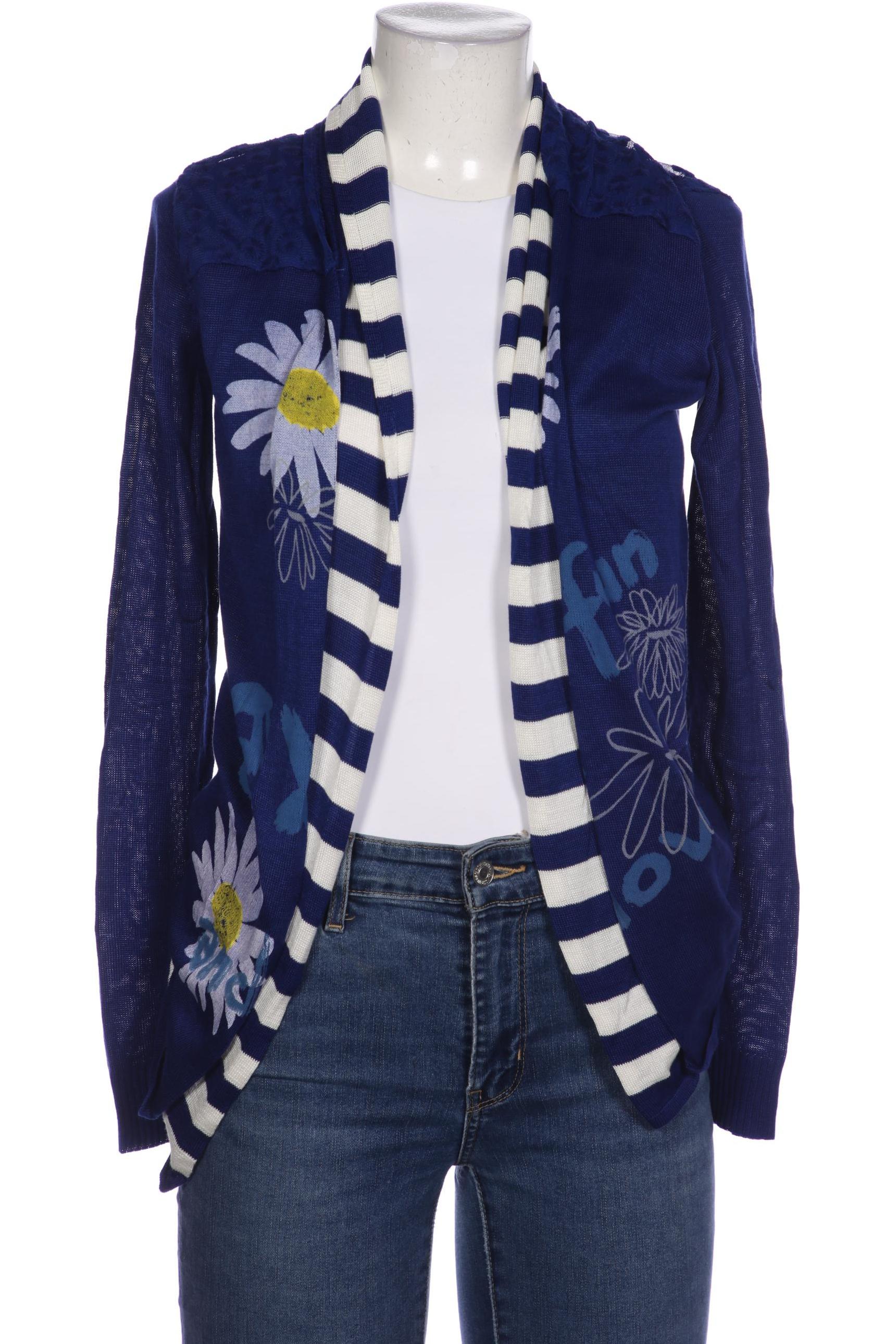 

Desigual Damen Strickjacke, blau, Gr. 38