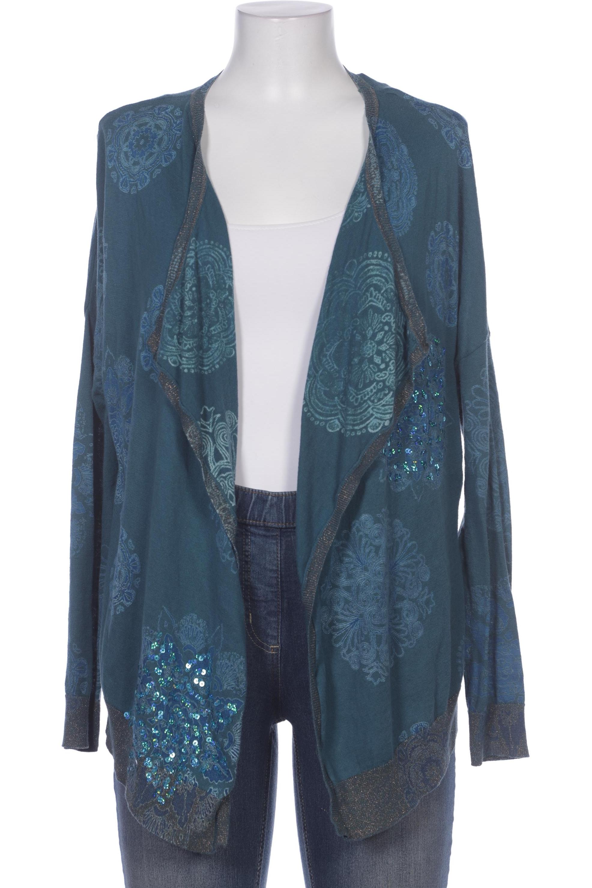 

Desigual Damen Strickjacke, türkis, Gr. 36