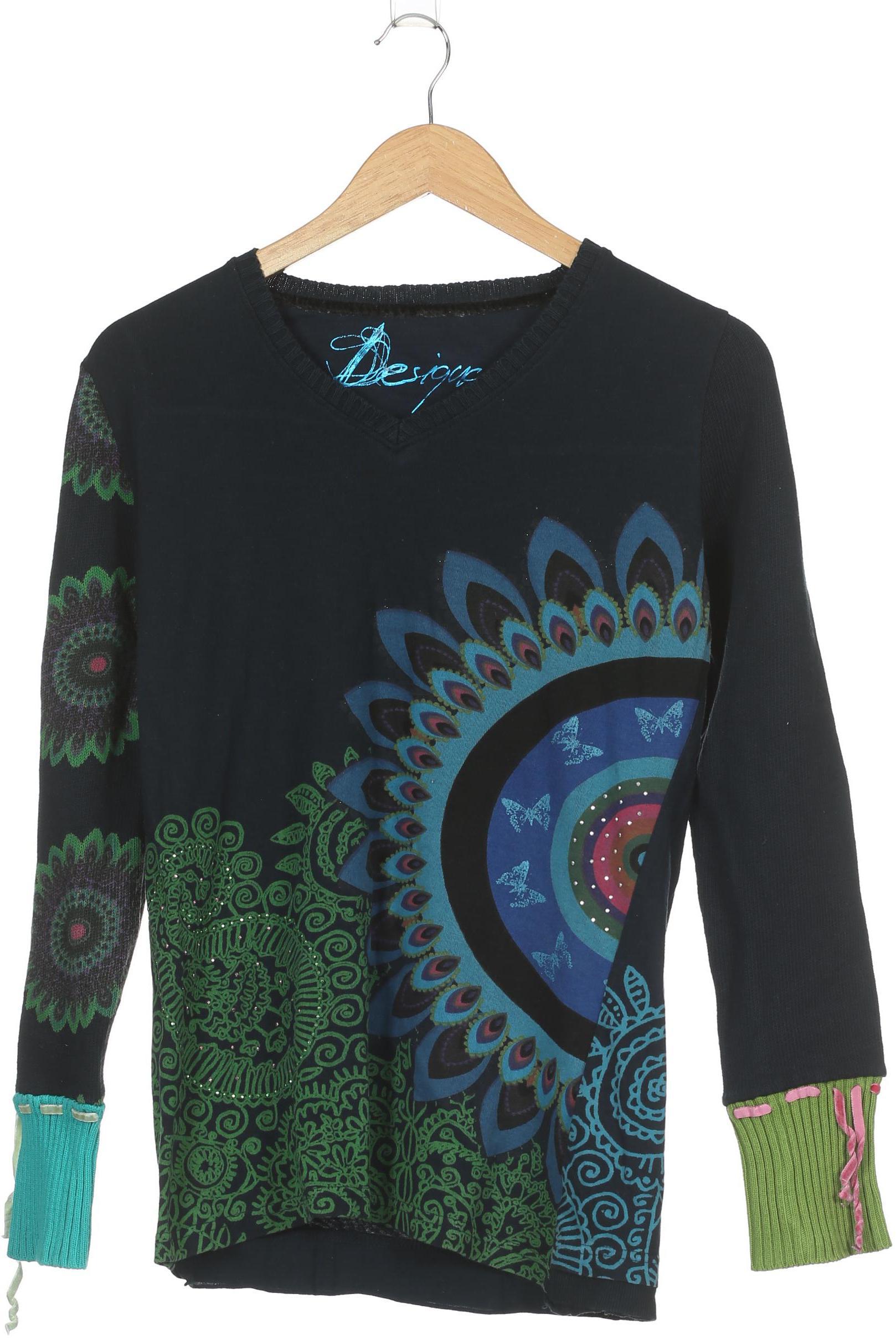

Desigual Damen Pullover, blau, Gr.