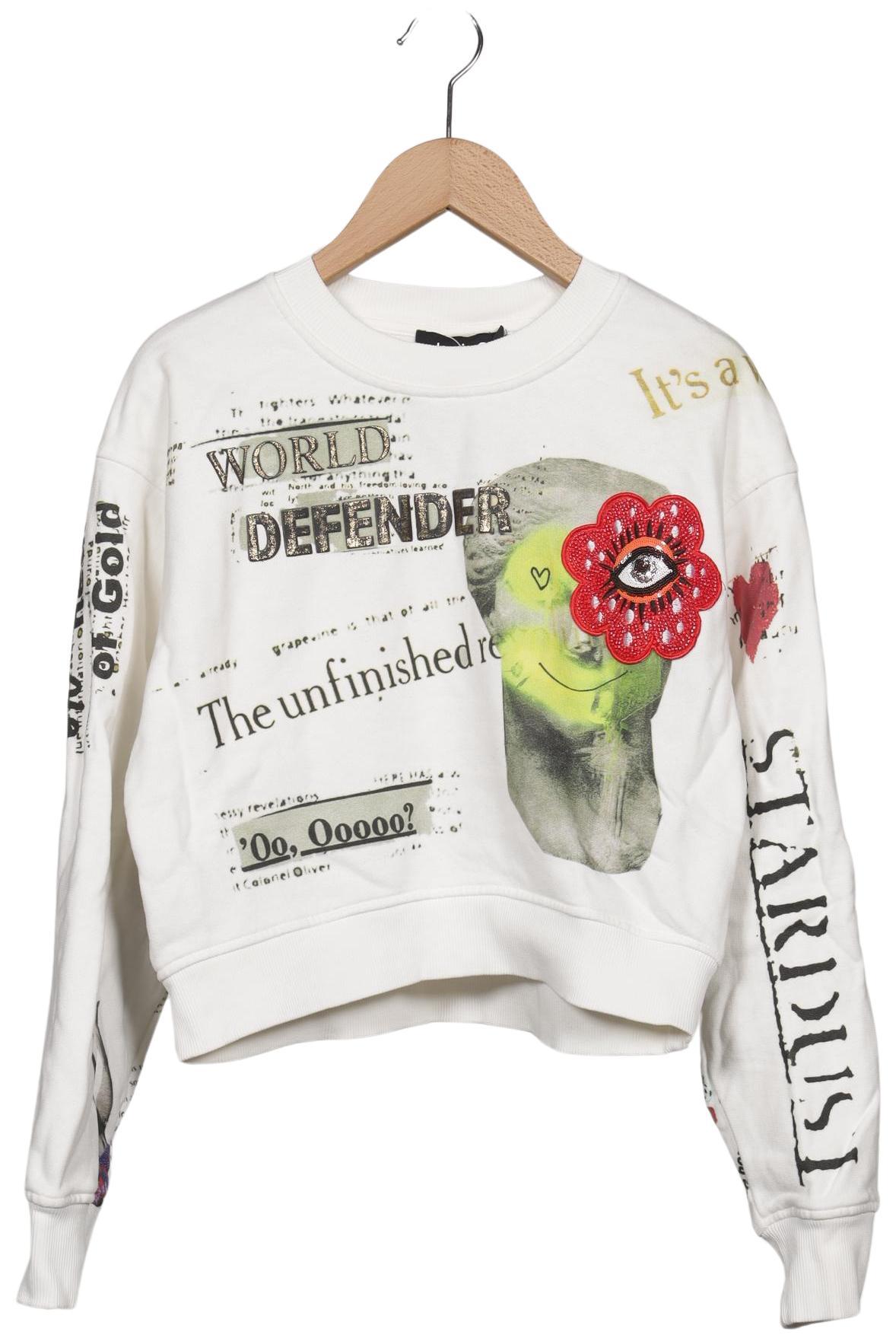 

Desigual Damen Sweatshirt, weiß, Gr. 34