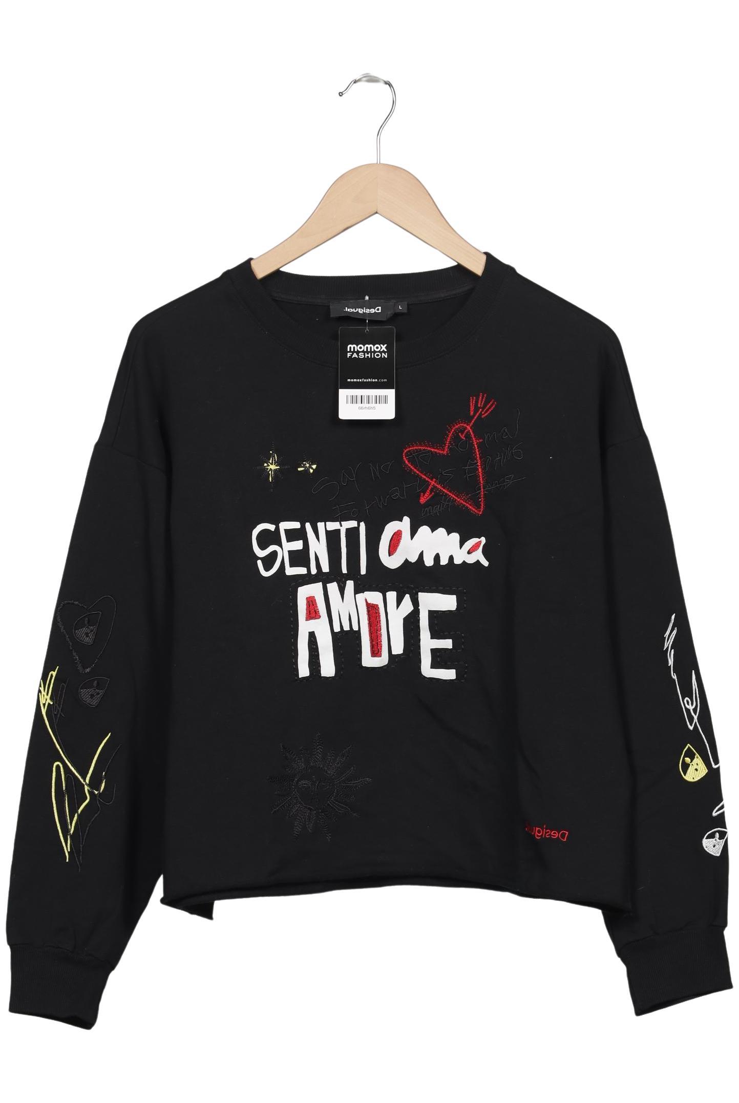 

Desigual Damen Sweatshirt, schwarz, Gr. 42
