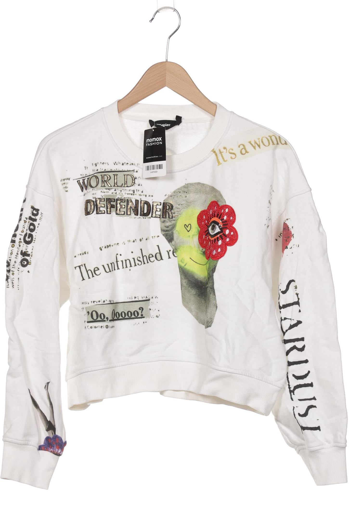 

Desigual Damen Sweatshirt, weiß, Gr. 44