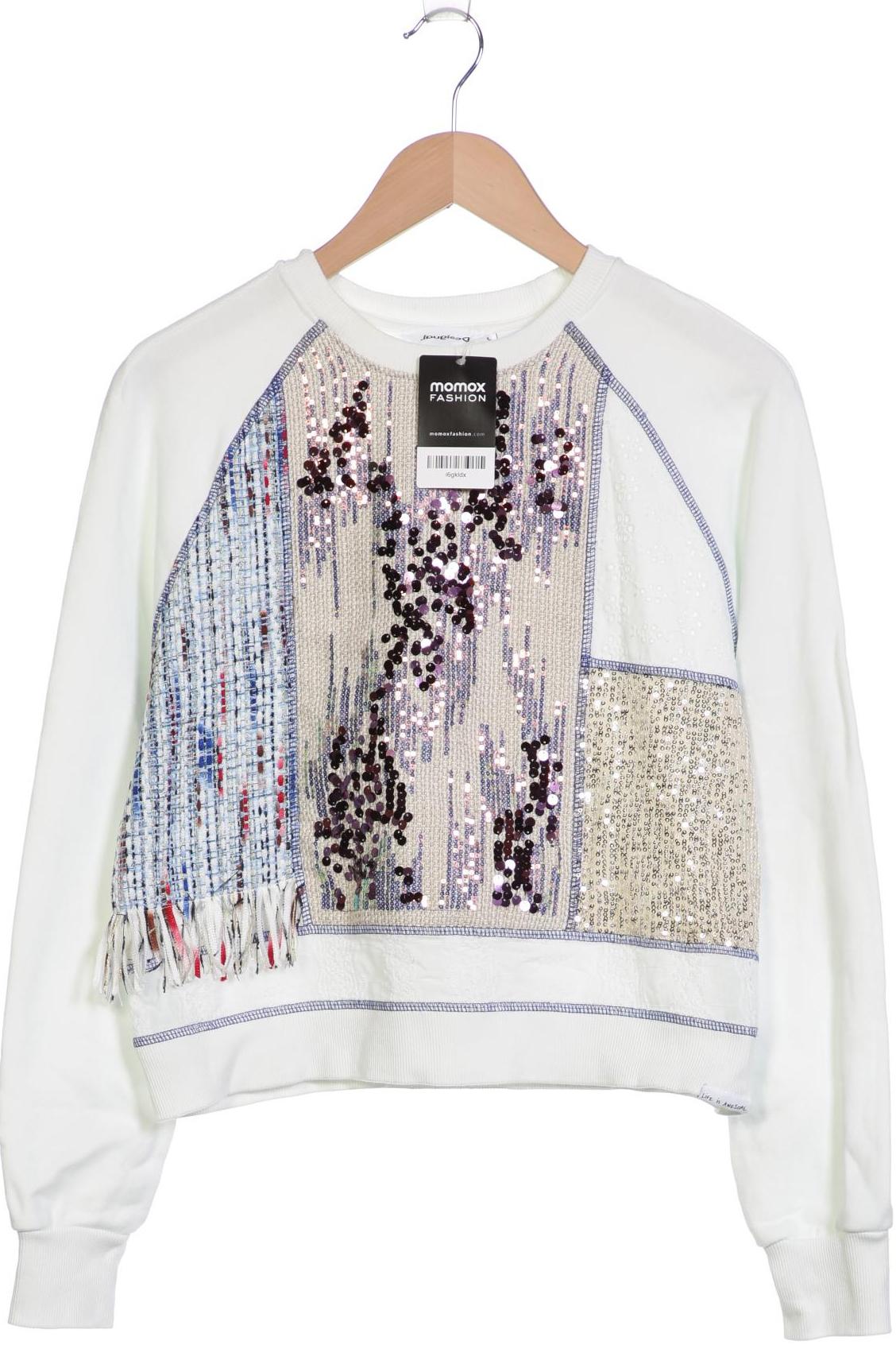 

Desigual Damen Sweatshirt, weiß, Gr. 38