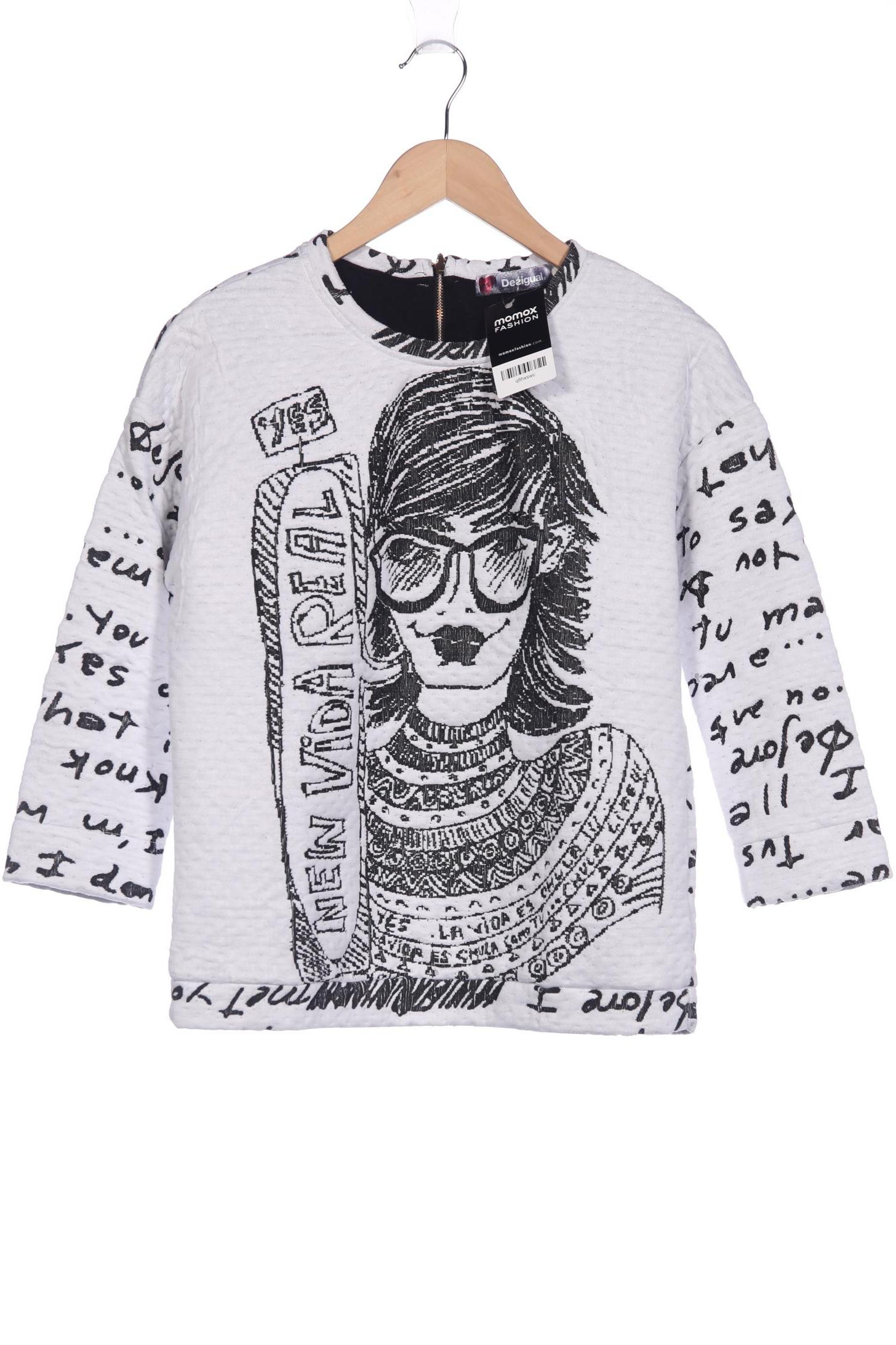 

Desigual Damen Sweatshirt, weiß, Gr. 38