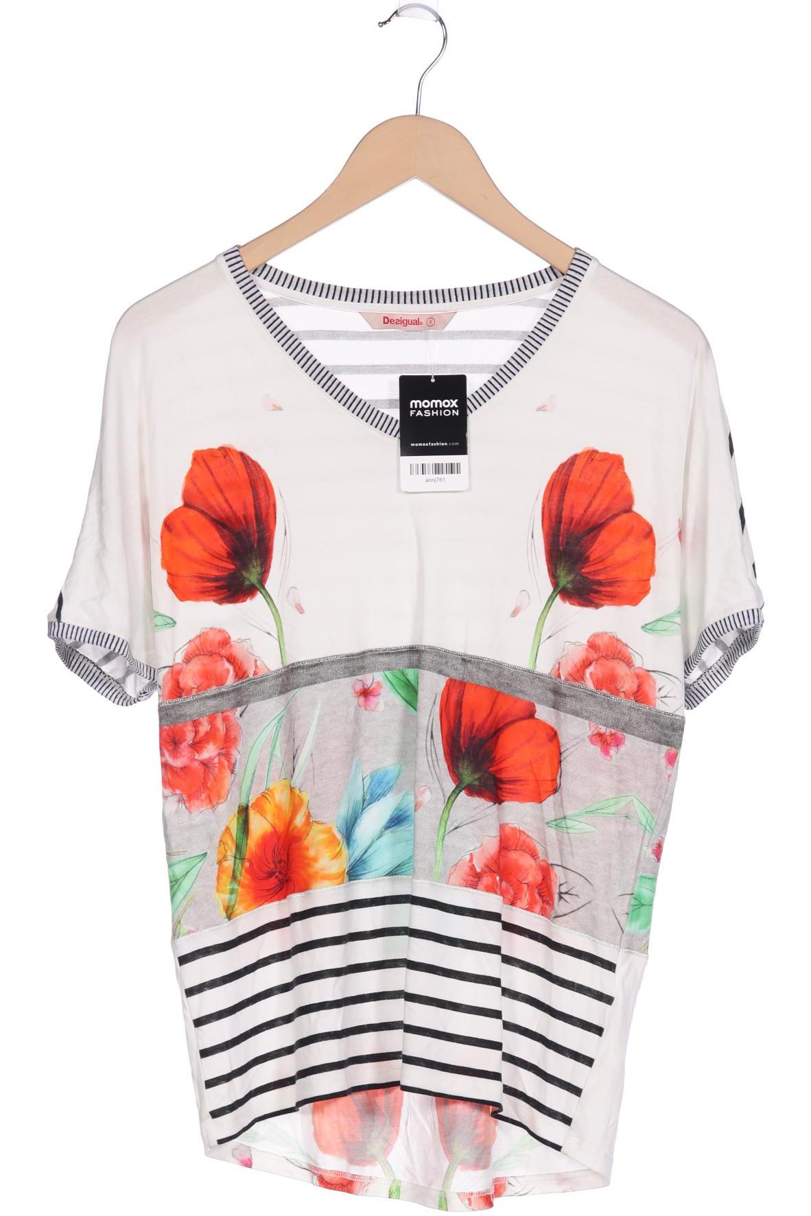 

Desigual Damen T-Shirt, cremeweiß, Gr. 36