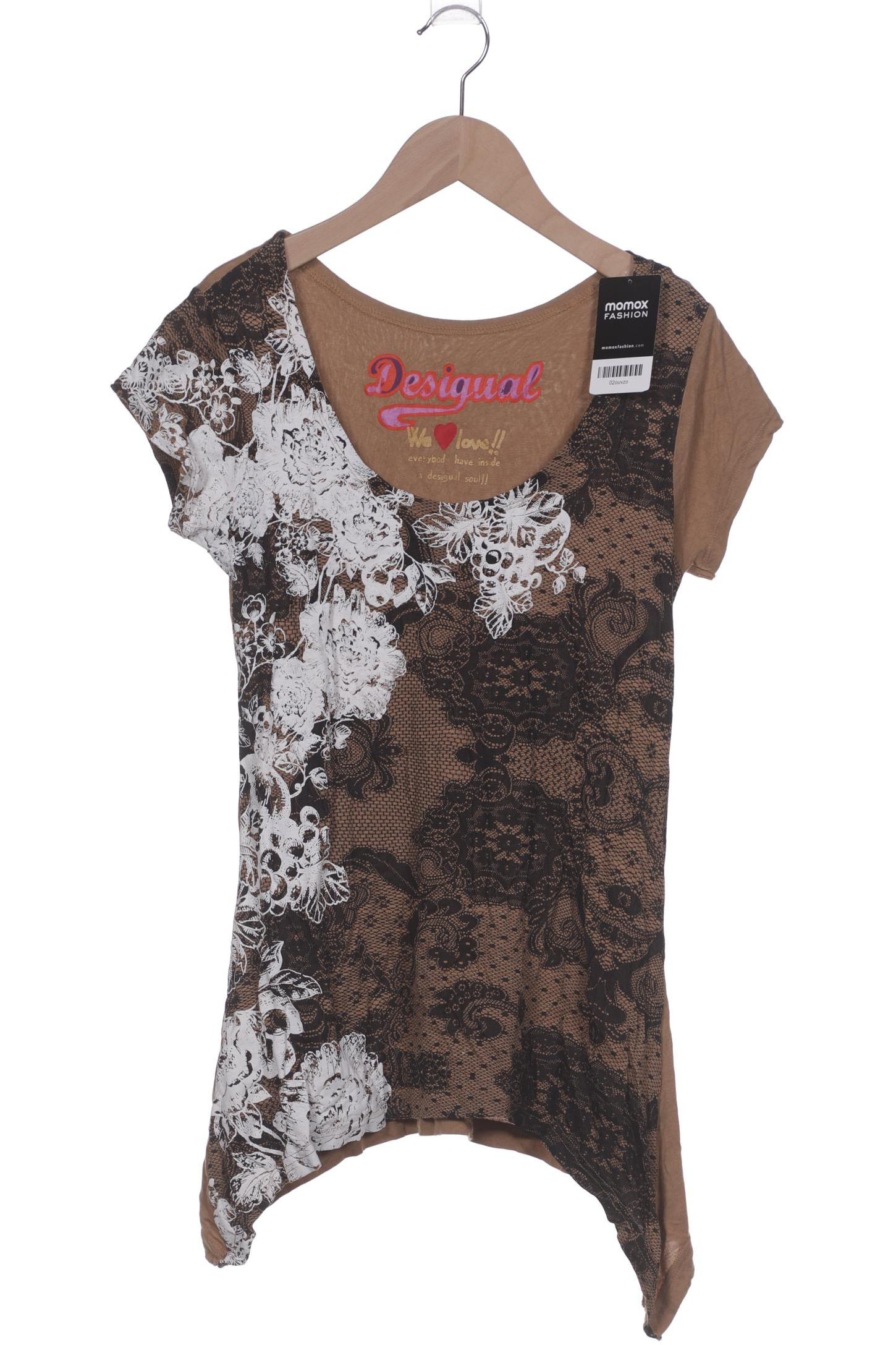 

Desigual Damen T-Shirt, braun, Gr. 38