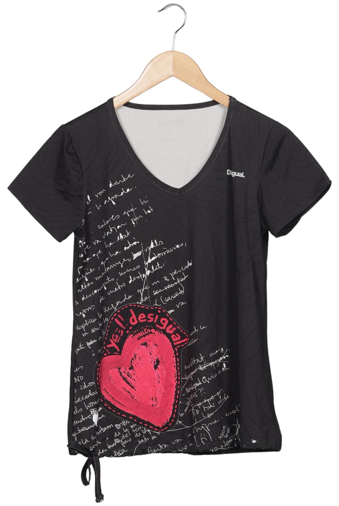 

Desigual Damen T-Shirt, schwarz, Gr. 38