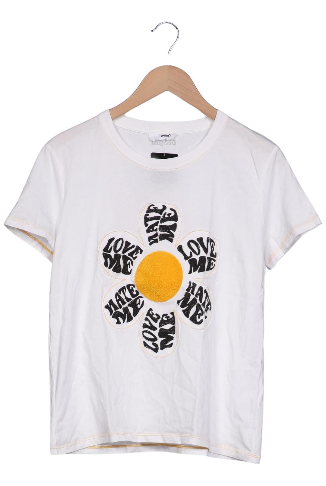 

Desigual Damen T-Shirt, weiß, Gr. 42