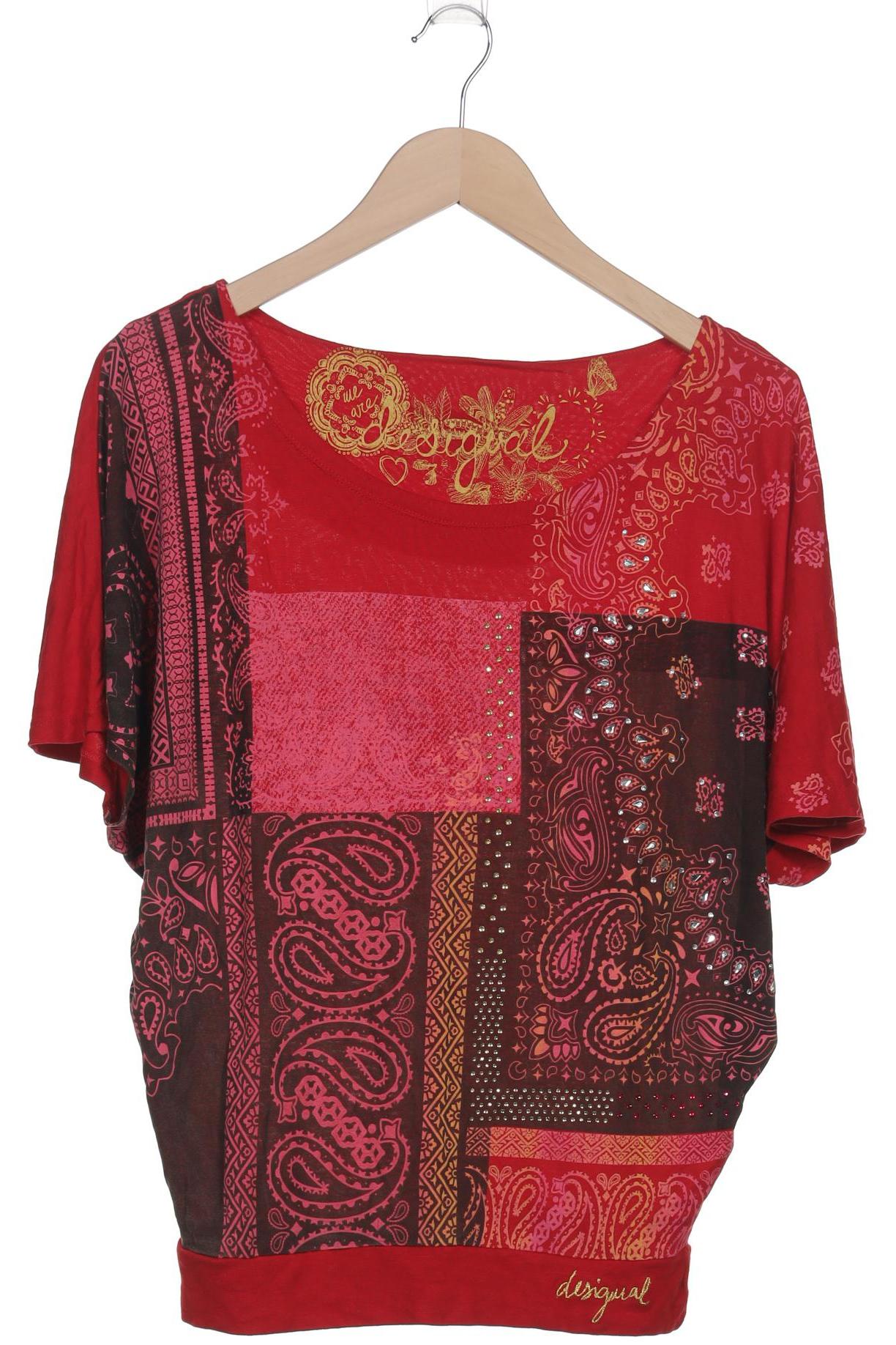 

Desigual Damen T-Shirt, rot, Gr. 36