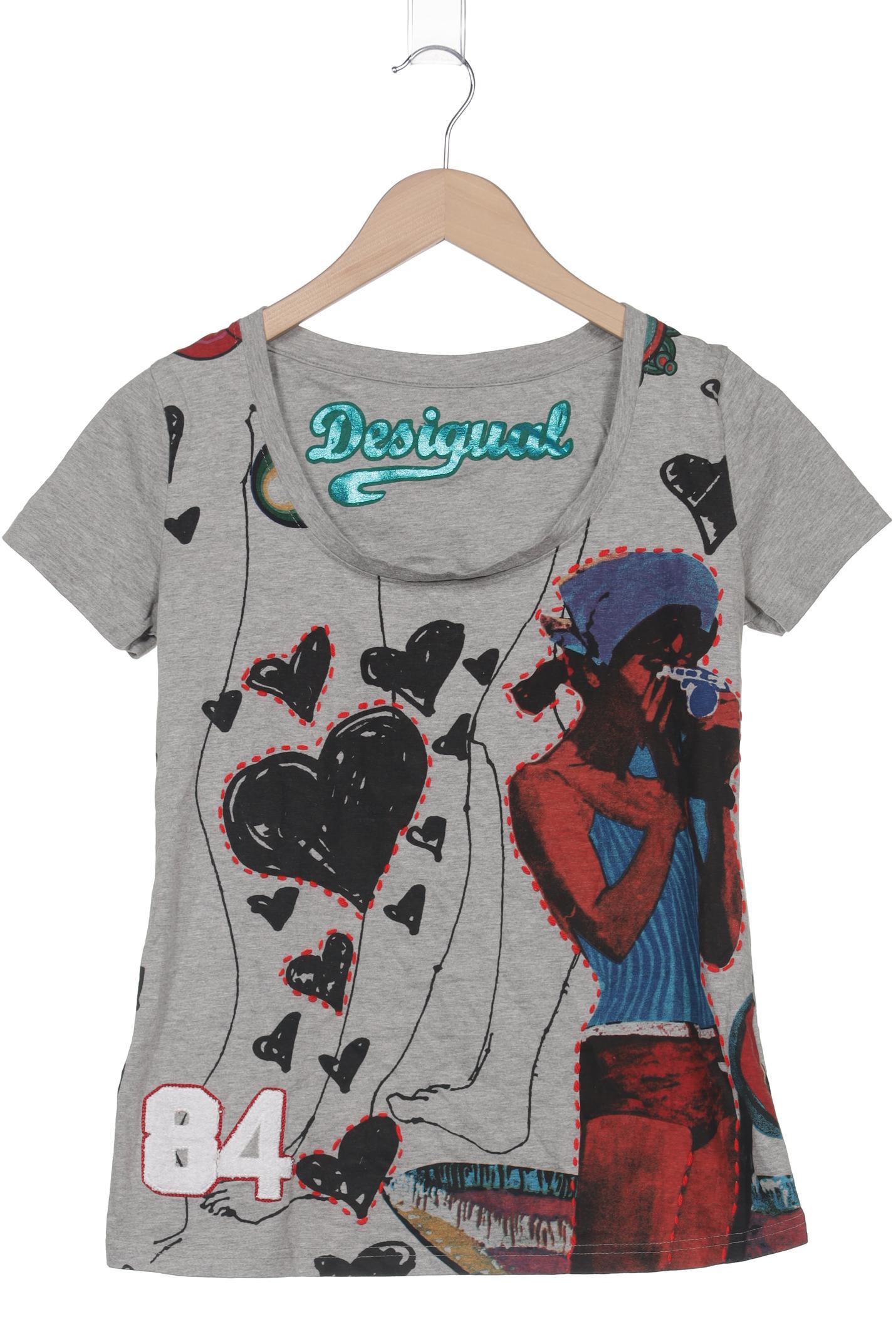 

Desigual Damen T-Shirt, grau, Gr. 36