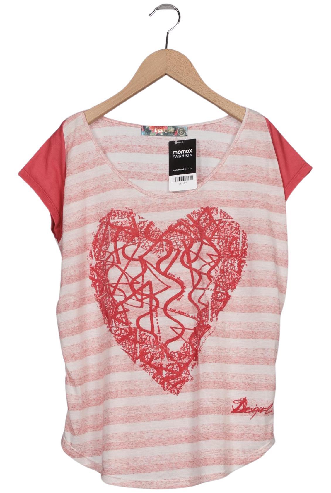 

Desigual Damen T-Shirt, rot, Gr. 36