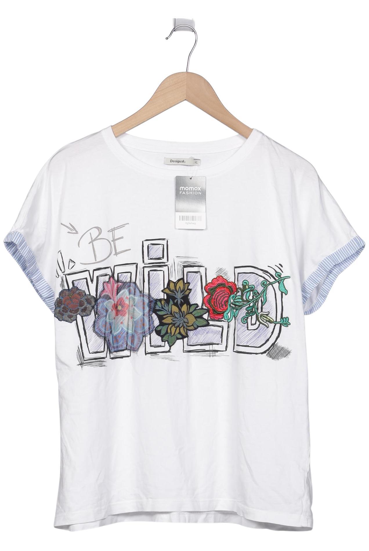 

Desigual Damen T-Shirt, weiß, Gr. 44