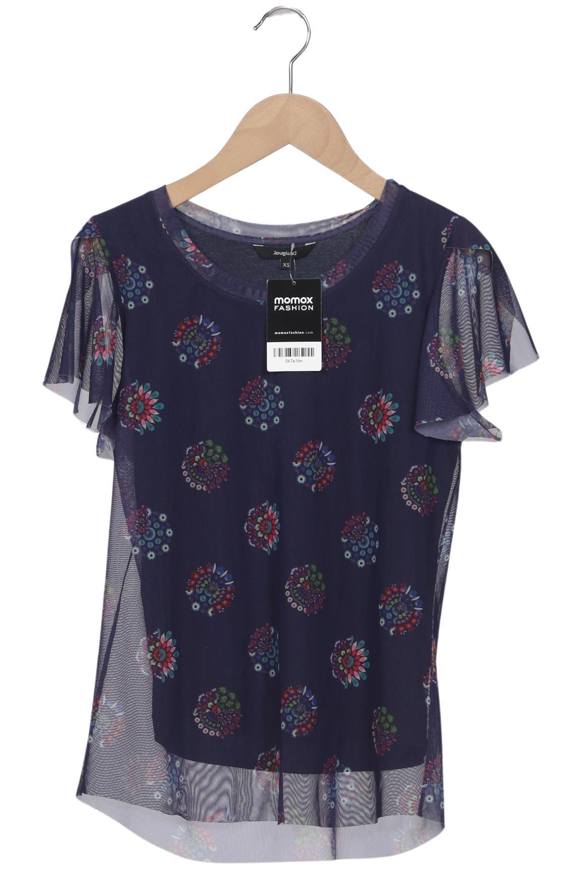 

Desigual Damen T-Shirt, marineblau, Gr. 34