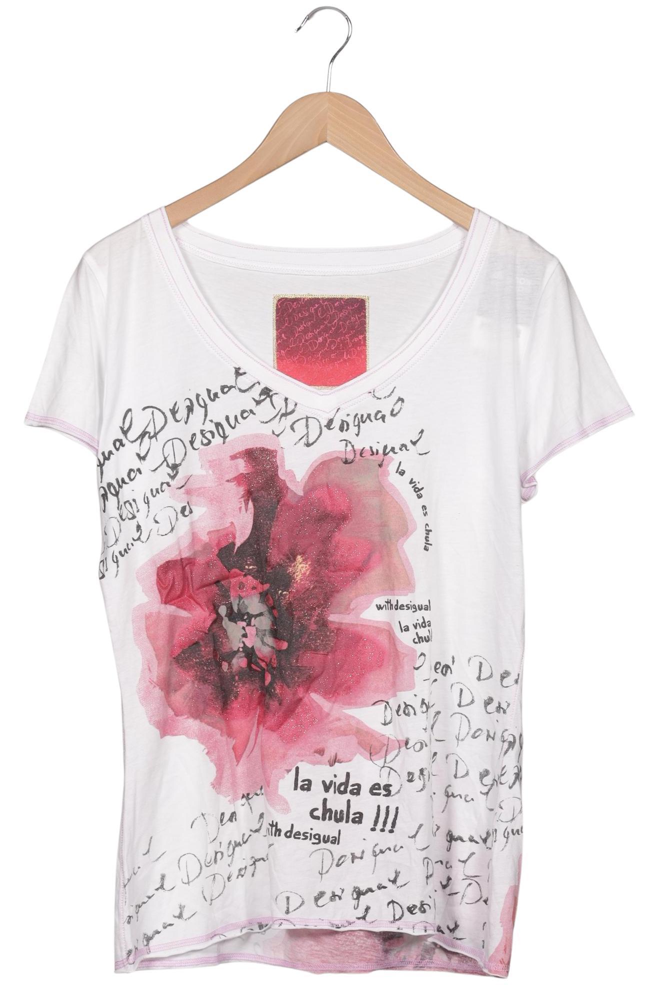 

Desigual Damen T-Shirt, weiß, Gr. 44