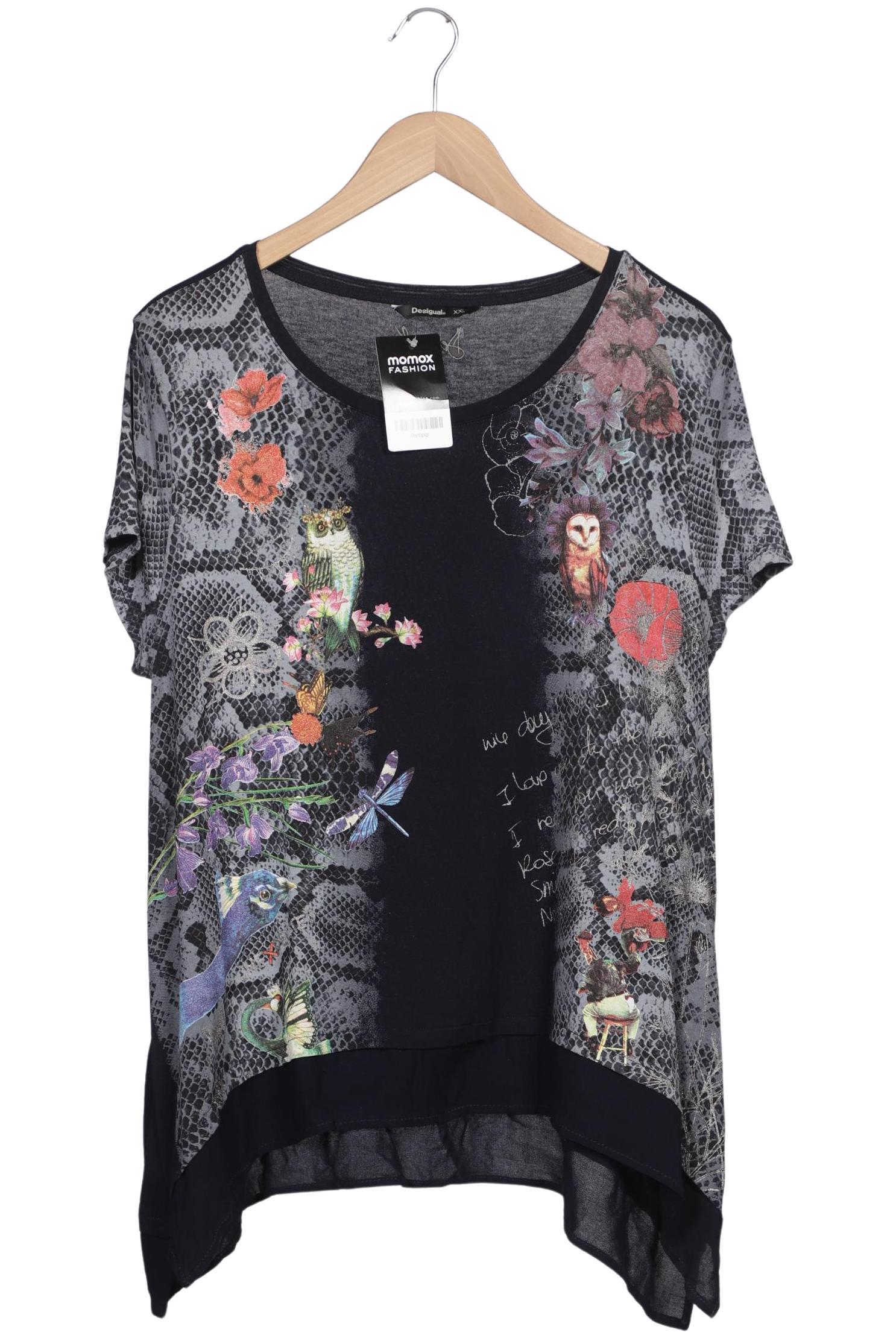 

Desigual Damen T-Shirt, marineblau, Gr. 46