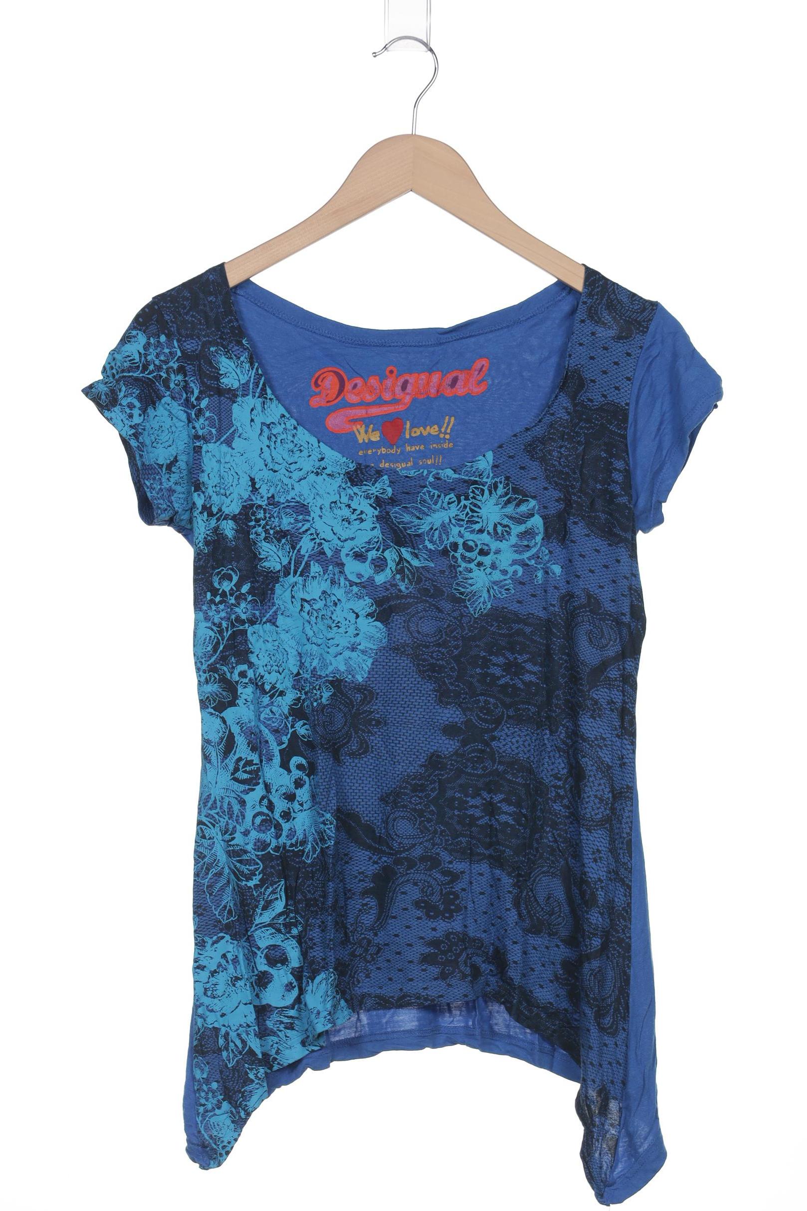 

Desigual Damen T-Shirt, blau, Gr. 38