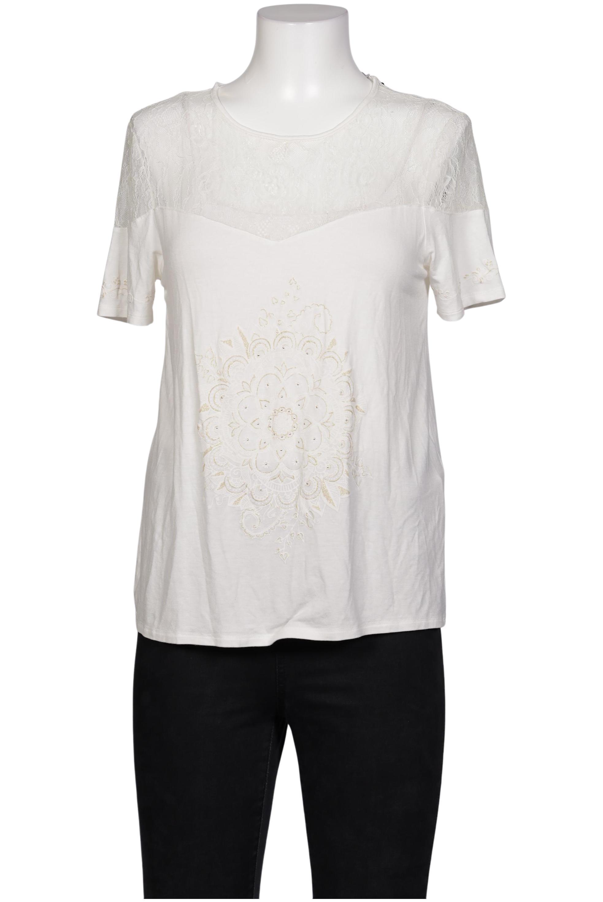 

Desigual Damen T-Shirt, cremeweiß, Gr. 42